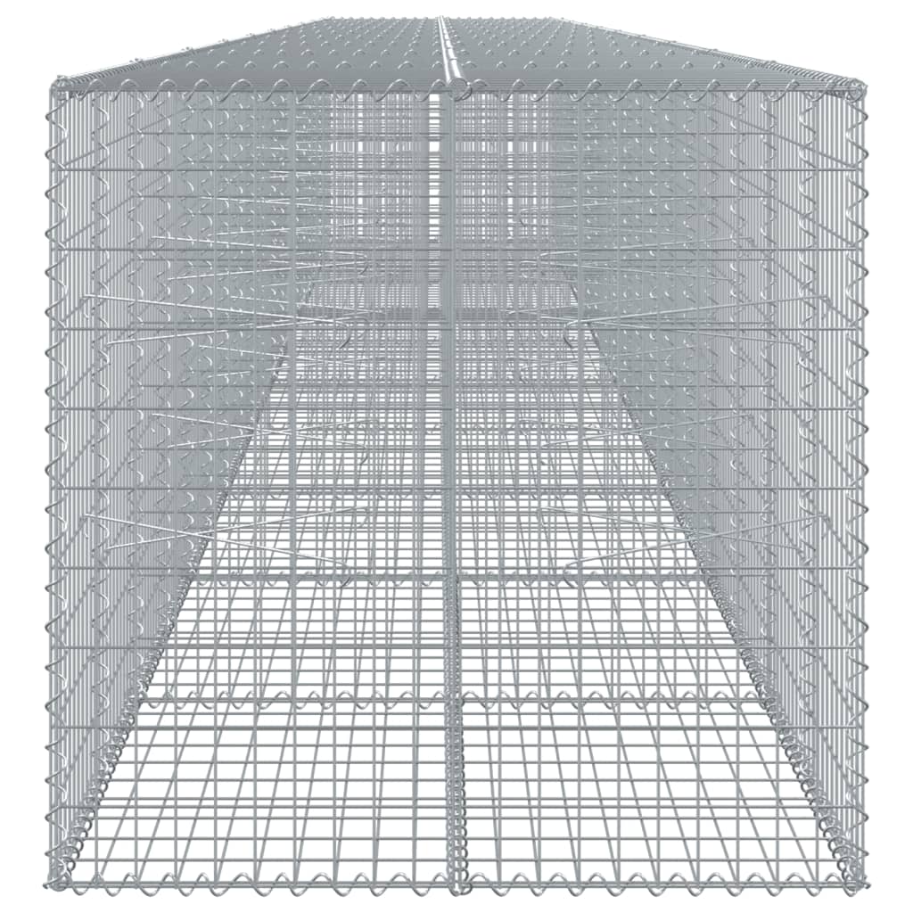8721102850820_g_en_hd_2 vidaXL Gabion Basket with Cover 1000x100x100 cm Galvanised Iron - Image 4