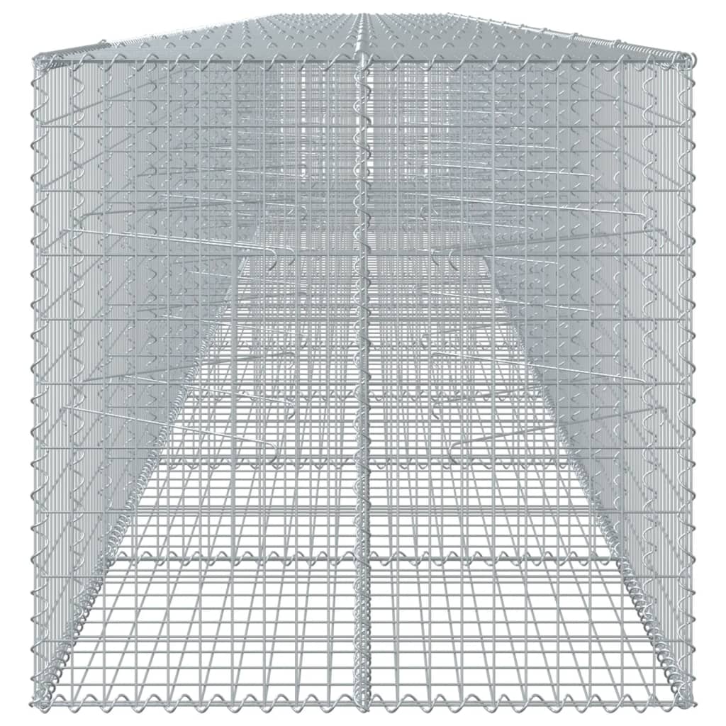 8721102850844_g_en_hd_2 vidaXL Gabion Basket with Cover 1100x100x100 cm Galvanised Iron - Image 4