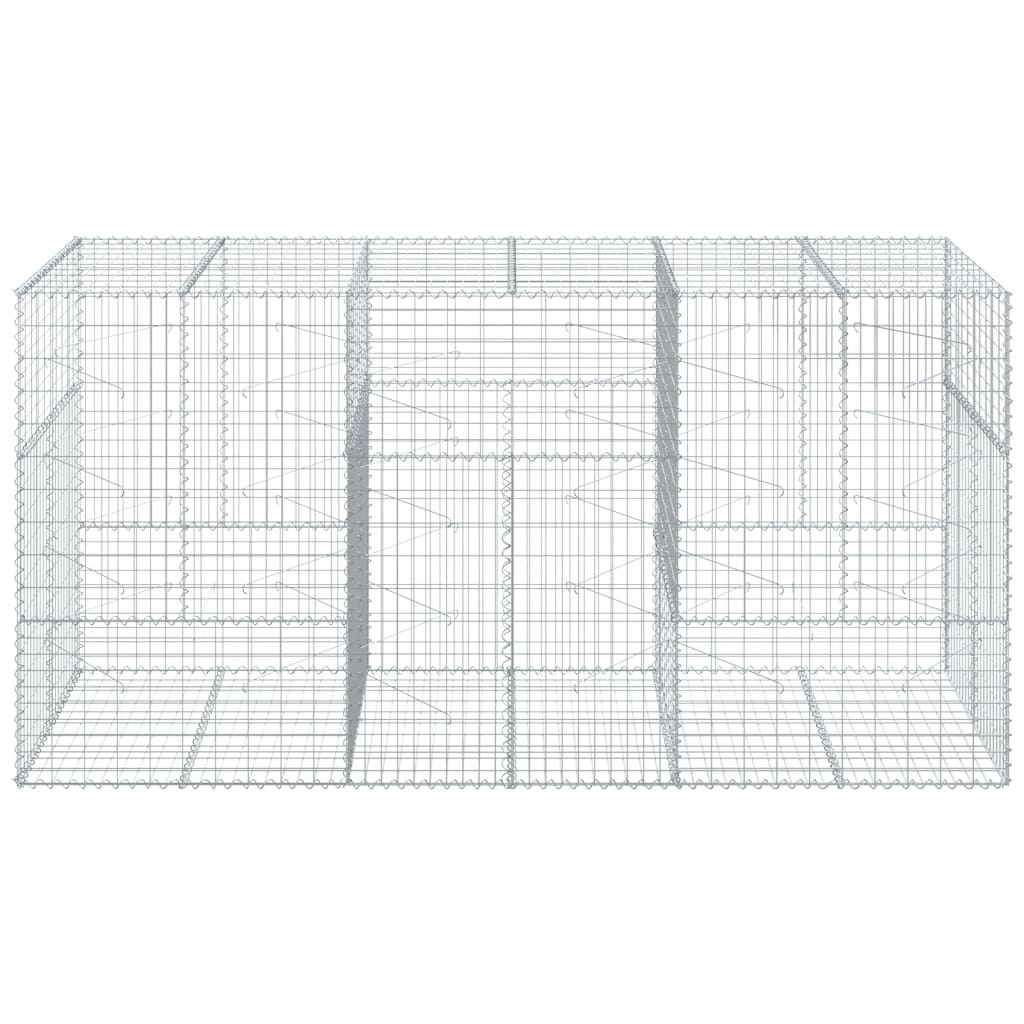 8721102850899_g_en_hd_1 vidaXL Gabion Basket with Cover 300x100x150 cm Galvanised Iron - Image 3