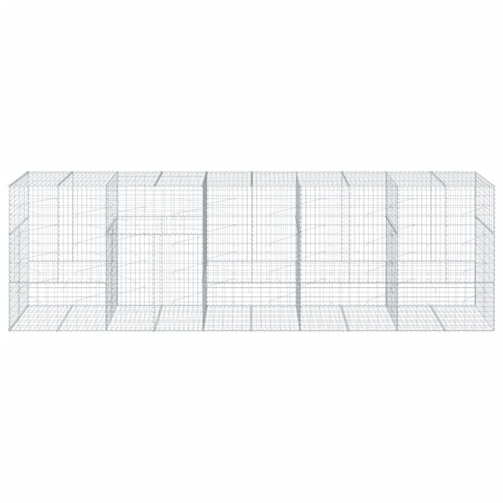 8721102850912_g_en_hd_1 vidaXL Gabion Basket with Cover 500x100x150 cm Galvanised Iron - Image 3