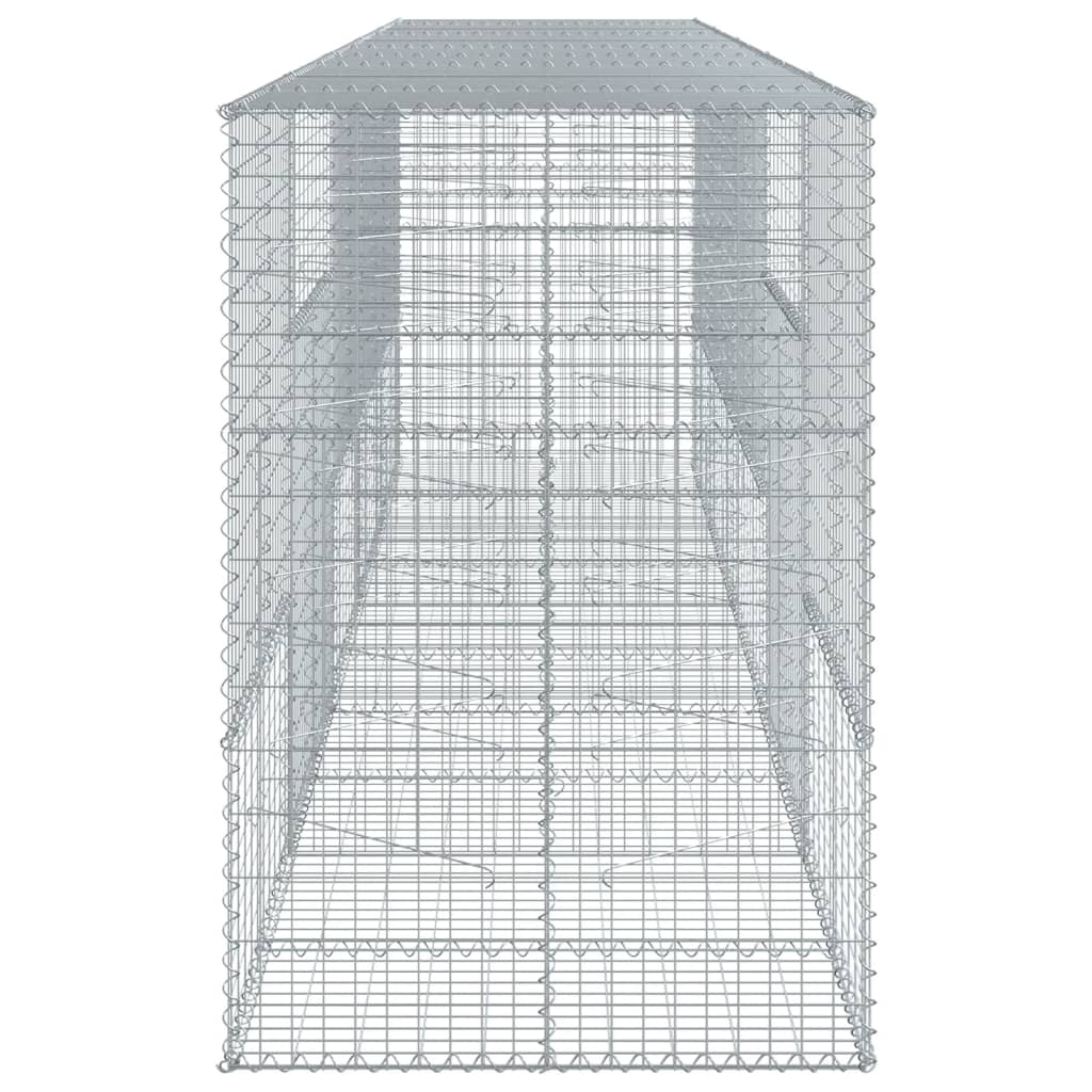 8721102850912_g_en_hd_2 vidaXL Gabion Basket with Cover 500x100x150 cm Galvanised Iron - Image 4