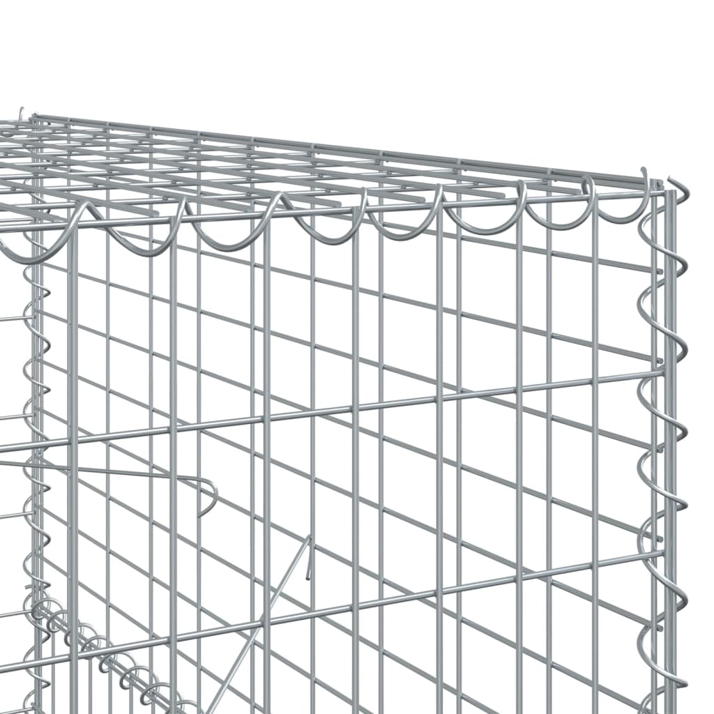 8721102850912_g_en_hd_4 vidaXL Gabion Basket with Cover 500x100x150 cm Galvanised Iron - Image 6