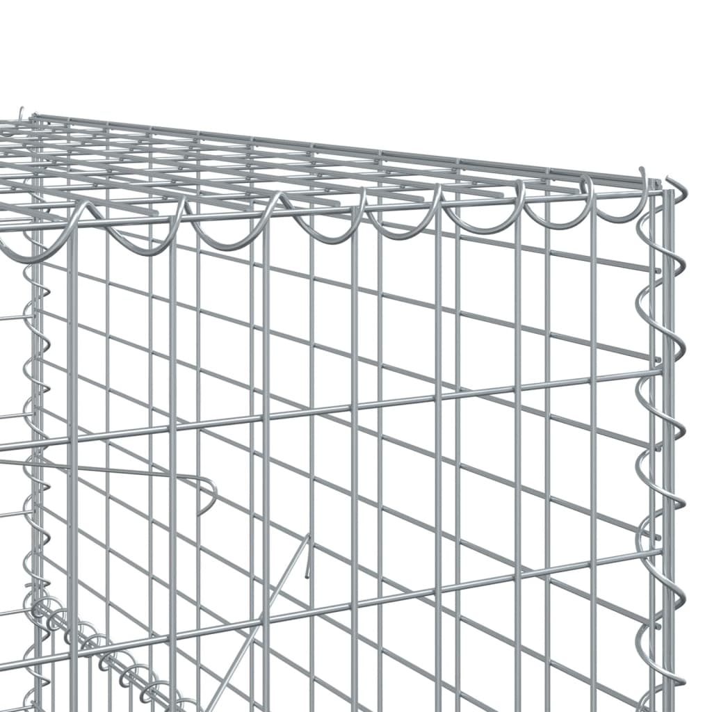 8721102850929_g_en_hd_4 vidaXL Gabion Basket with Cover 600x100x150 cm Galvanised Iron - Image 6