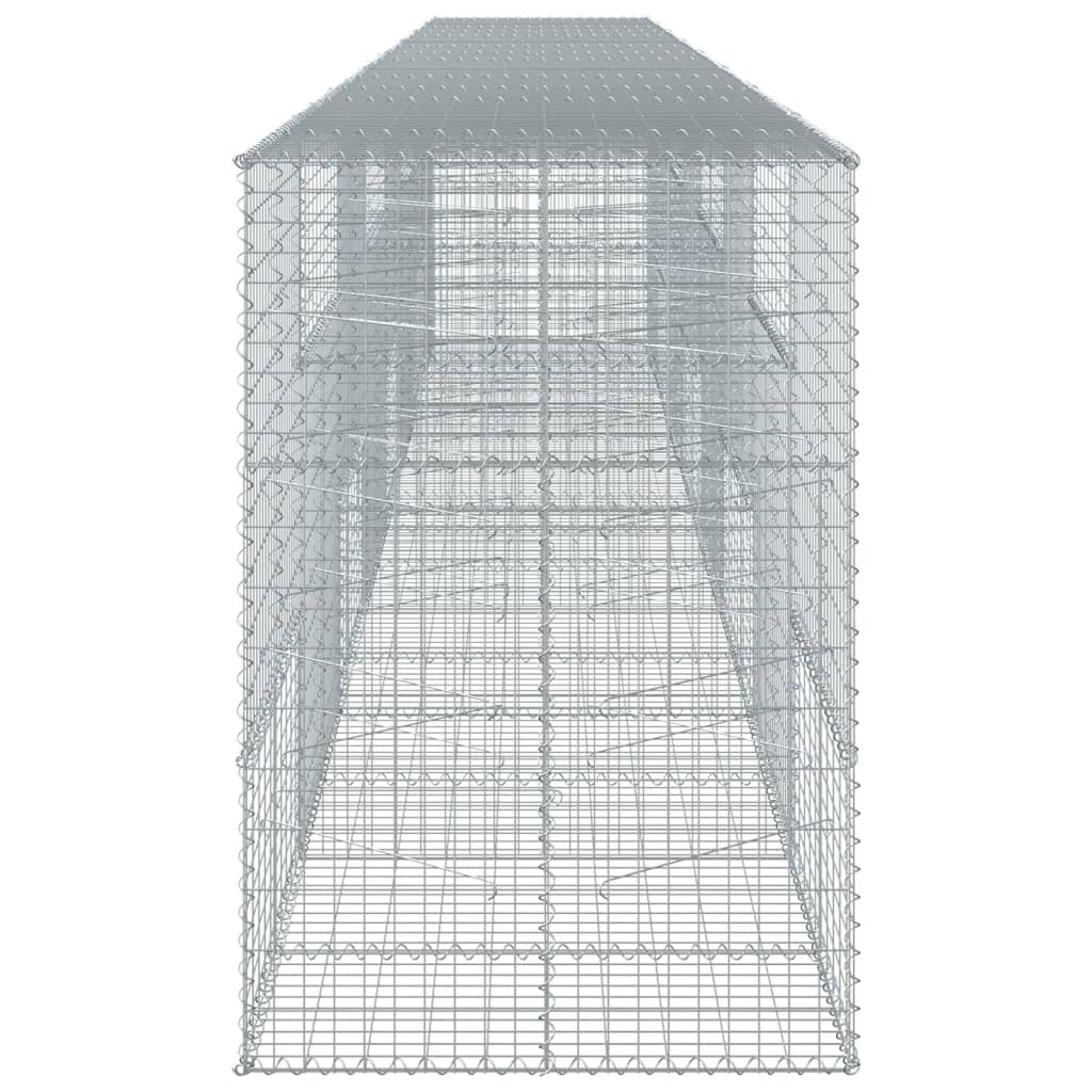 8721102850943_g_en_hd_2 vidaXL Gabion Basket with Cover 800x100x150 cm Galvanised Iron - Image 4