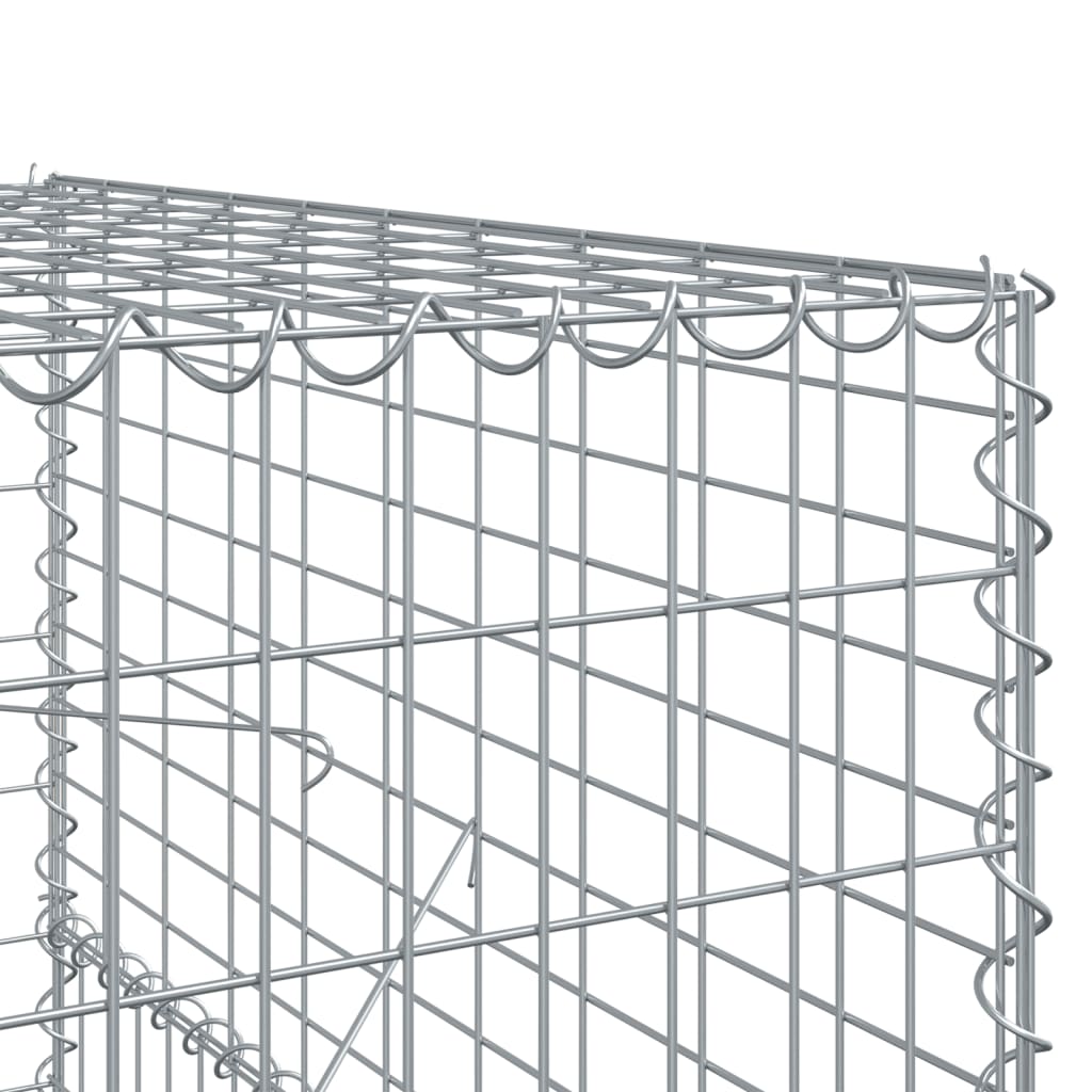 8721102850943_g_en_hd_4 vidaXL Gabion Basket with Cover 800x100x150 cm Galvanised Iron - Image 6