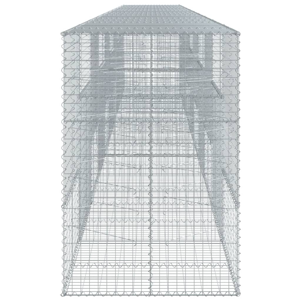8721102850967_g_en_hd_2 vidaXL Gabion Basket with Cover 1000x100x150 cm Galvanised Iron - Image 4