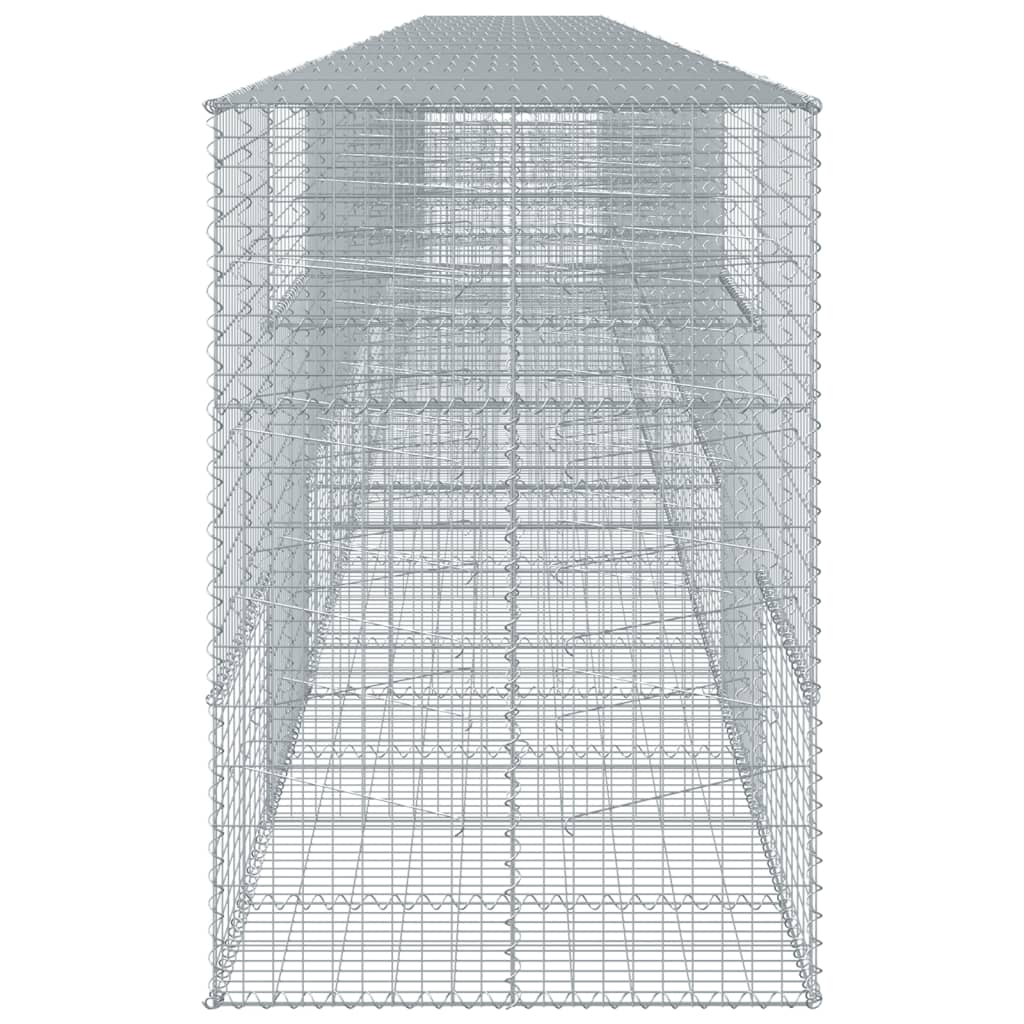 8721102850974_g_en_hd_2 vidaXL Gabion Basket with Cover 1100x100x150 cm Galvanised Iron - Image 4