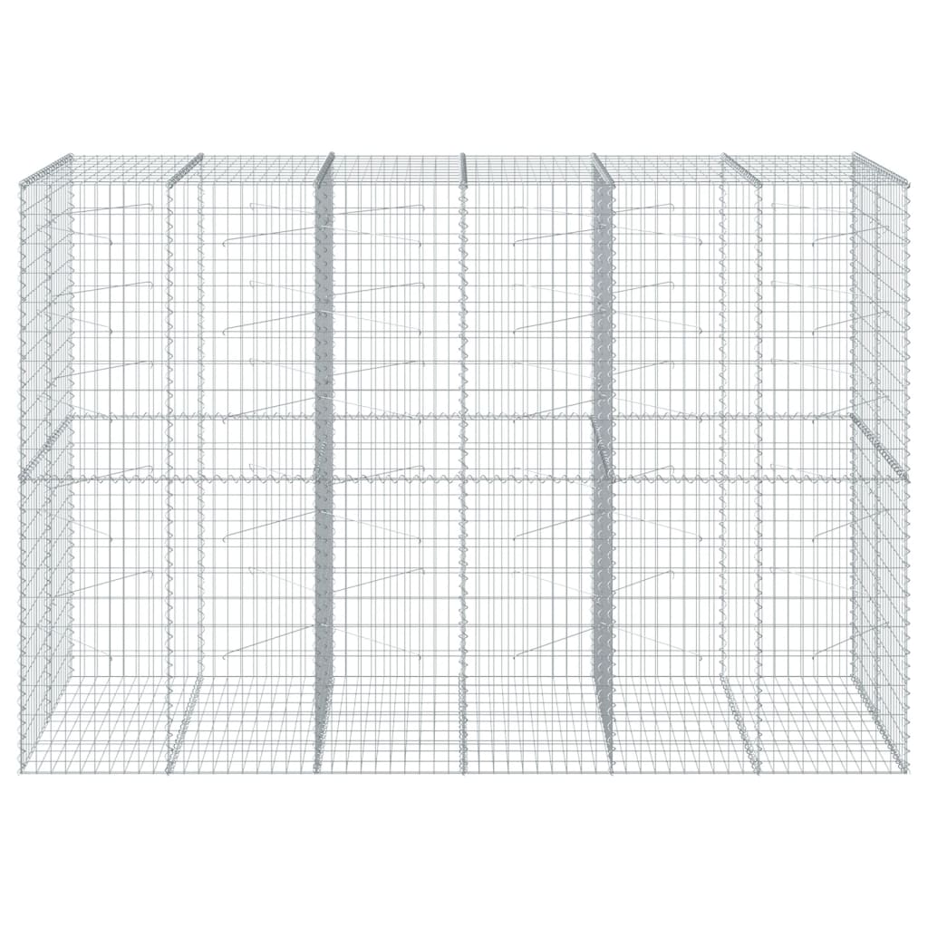 8721102851032_g_en_hd_1 vidaXL Gabion Basket with Cover 300x100x200 cm Galvanised Iron - Image 3