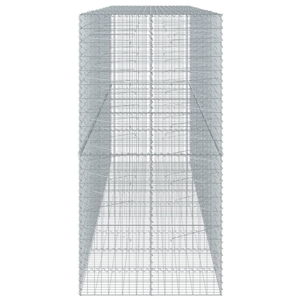 8721102851063_g_en_hd_2 vidaXL Gabion Basket with Cover 450x100x200 cm Galvanised Iron - Image 4