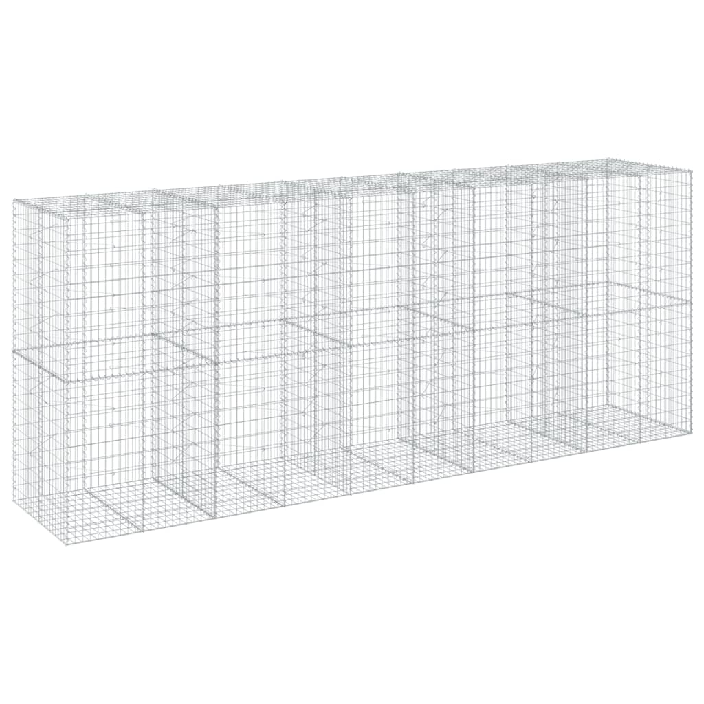 8721102851070_a_en_hd_1 vidaXL Gabion Basket with Cover 500x100x200 cm Galvanised Iron - Image 2