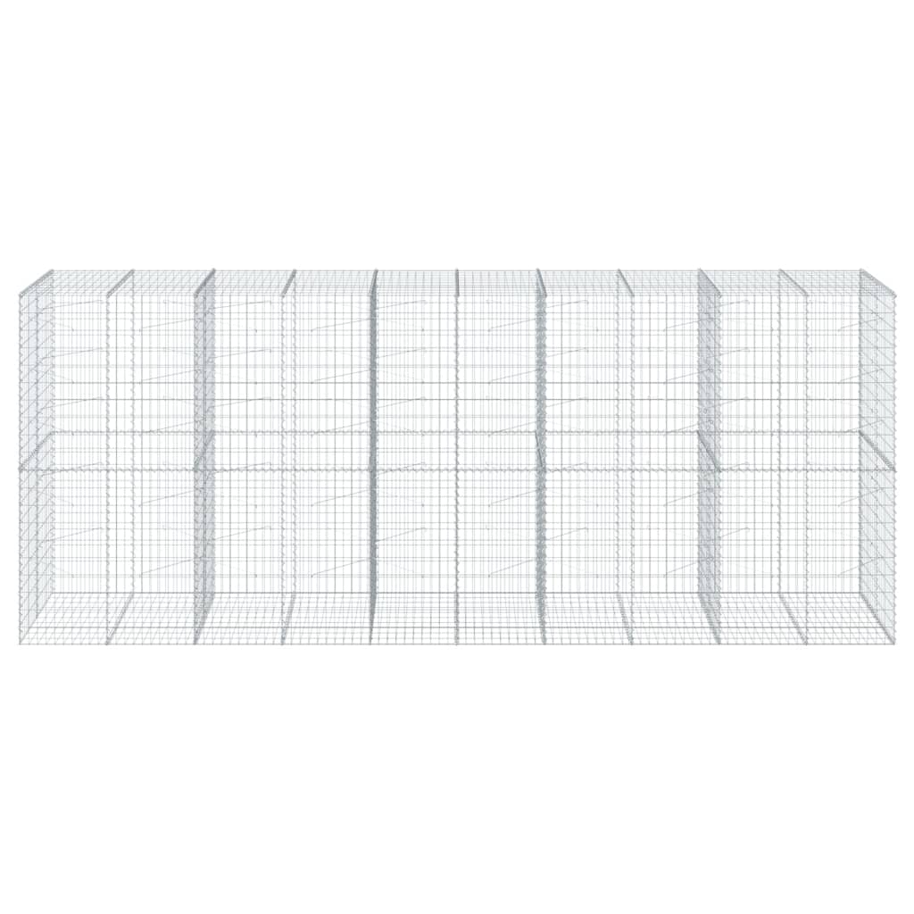 8721102851070_g_en_hd_1 vidaXL Gabion Basket with Cover 500x100x200 cm Galvanised Iron - Image 3