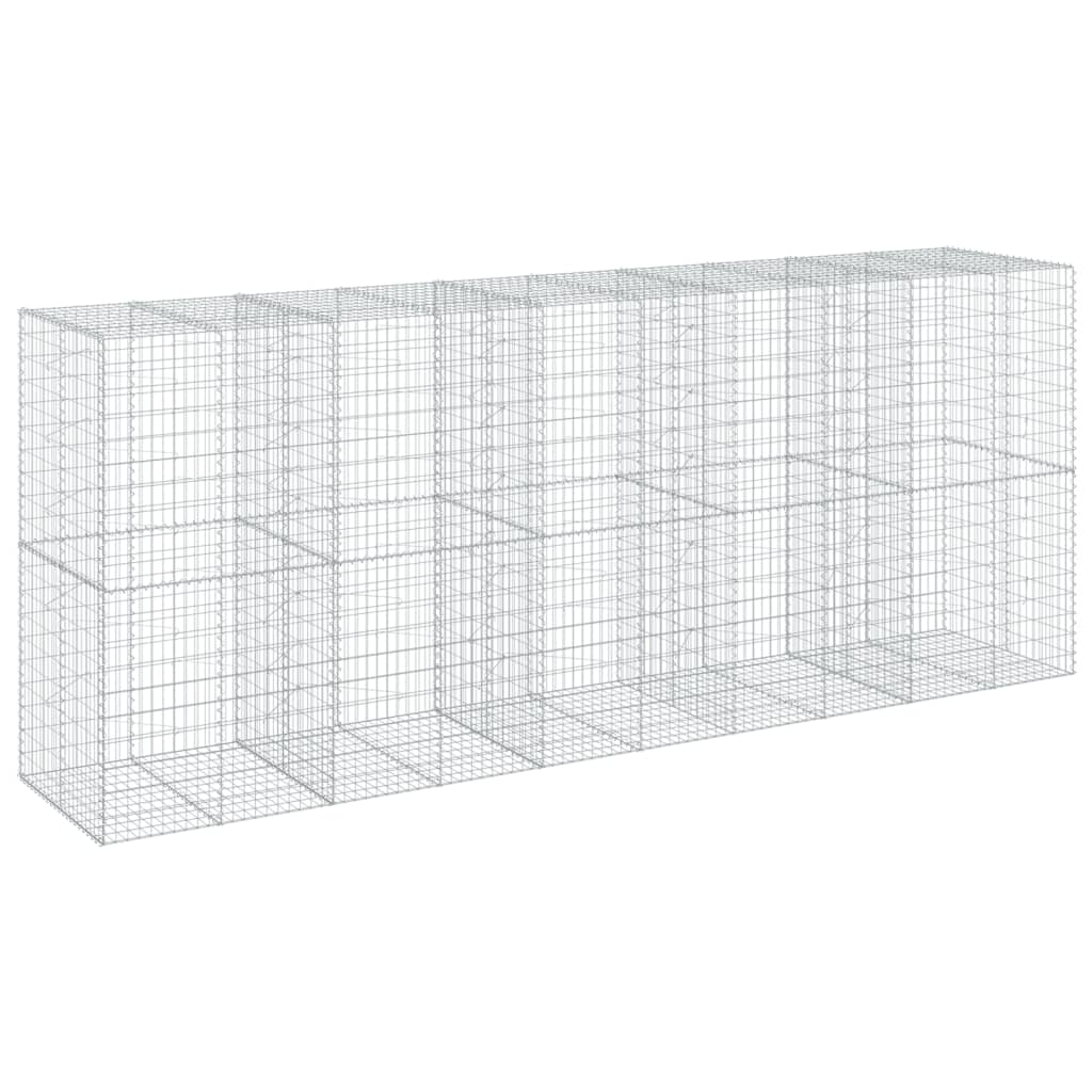 8721102851070_g_en_hd_3 vidaXL Gabion Basket with Cover 500x100x200 cm Galvanised Iron - Image 5