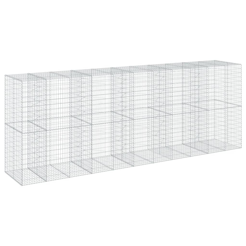 8721102851087_g_en_hd_3 vidaXL Gabion Basket with Cover 550x100x200 cm Galvanised Iron - Image 5