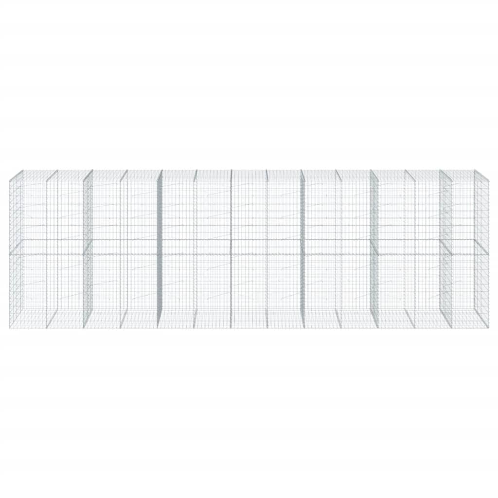 8721102851100_g_en_hd_1 vidaXL Gabion Basket with Cover 650x100x200 cm Galvanised Iron - Image 3