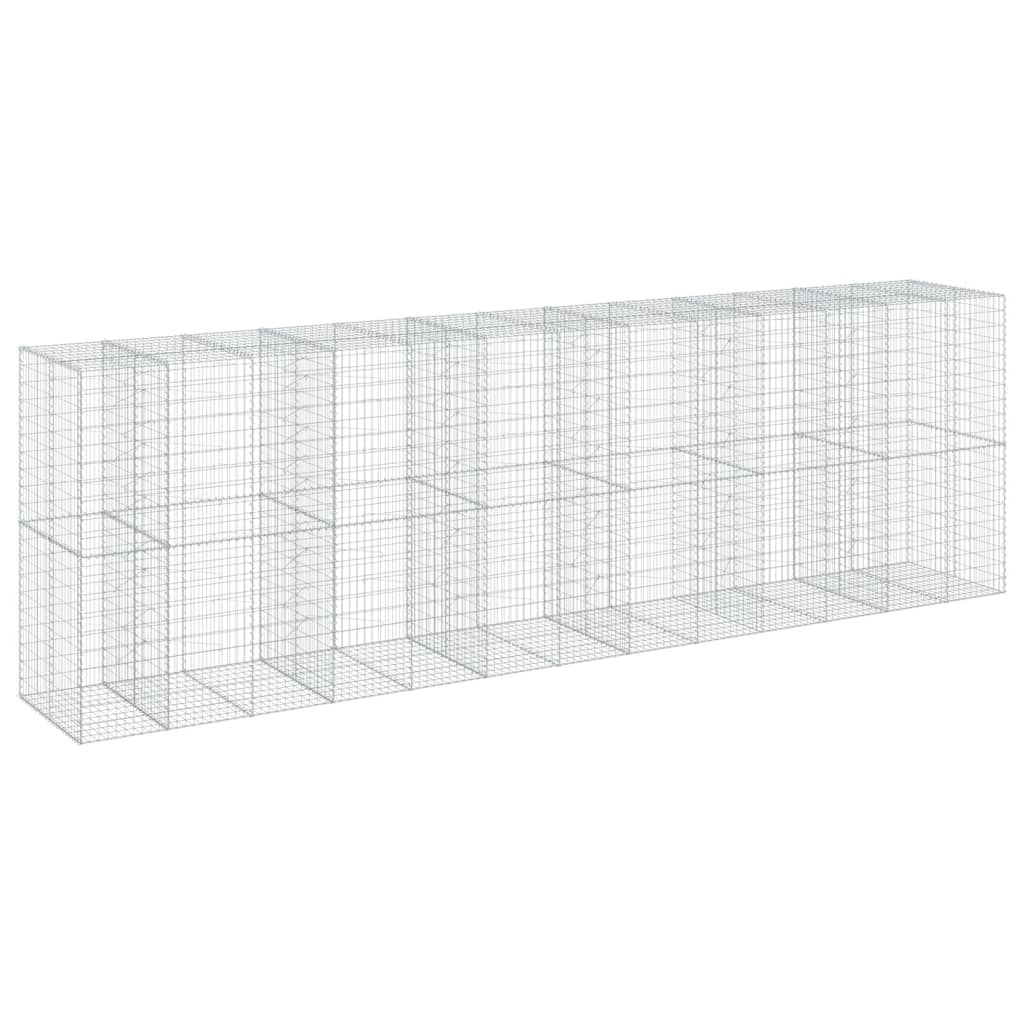 8721102851100_g_en_hd_3 vidaXL Gabion Basket with Cover 650x100x200 cm Galvanised Iron - Image 5
