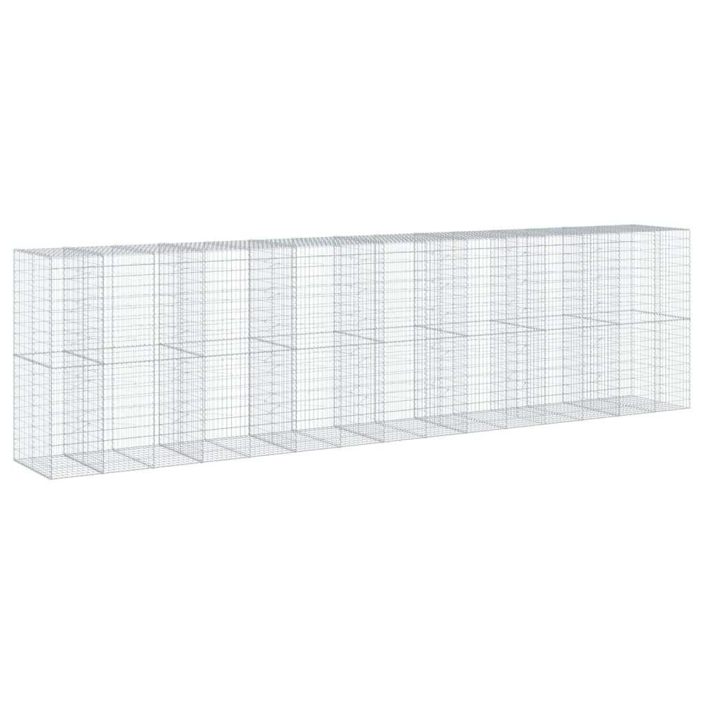 8721102851124_g_en_hd_3 vidaXL Gabion Basket with Cover 750x100x200 cm Galvanised Iron - Image 5