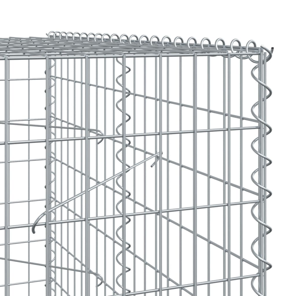 8721102851148_g_en_hd_4 vidaXL Gabion Basket with Cover 850x100x200 cm Galvanised Iron - Image 6