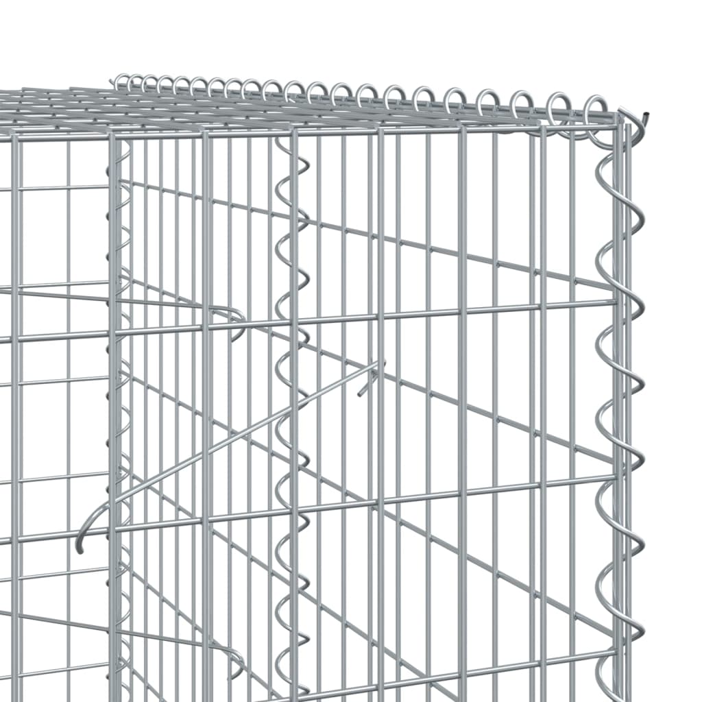 8721102851179_g_en_hd_4 vidaXL Gabion Basket with Cover 1000x100x200 cm Galvanised Iron - Image 6