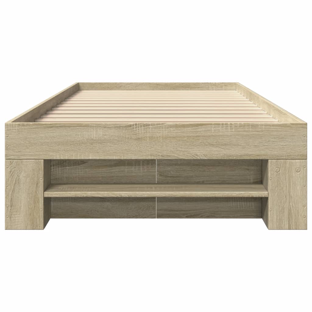 8721102855269_g_en_hd_3 vidaXL Bed Frame without Mattress Sonoma Oak 90x190 cm Engineered Wood - Image 5