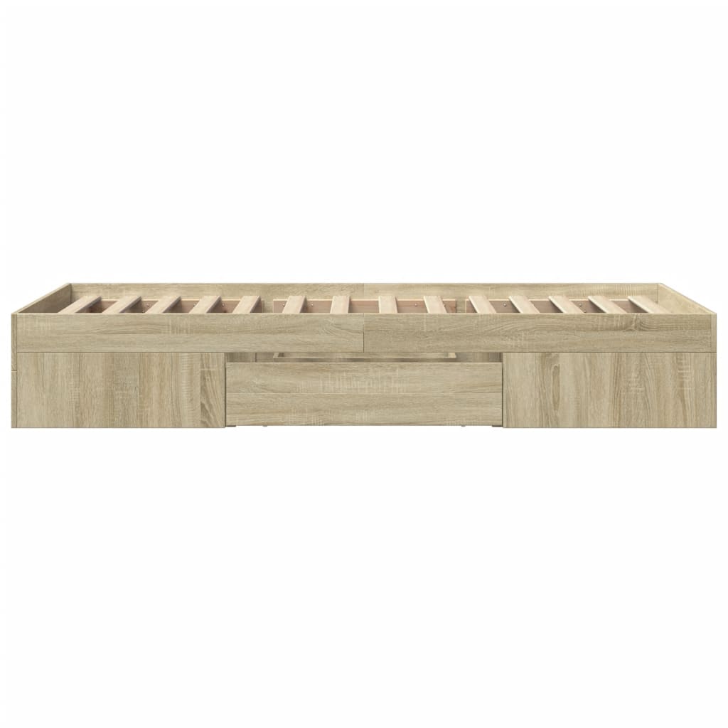 8721102855269_g_en_hd_4 vidaXL Bed Frame without Mattress Sonoma Oak 90x190 cm Engineered Wood - Image 6
