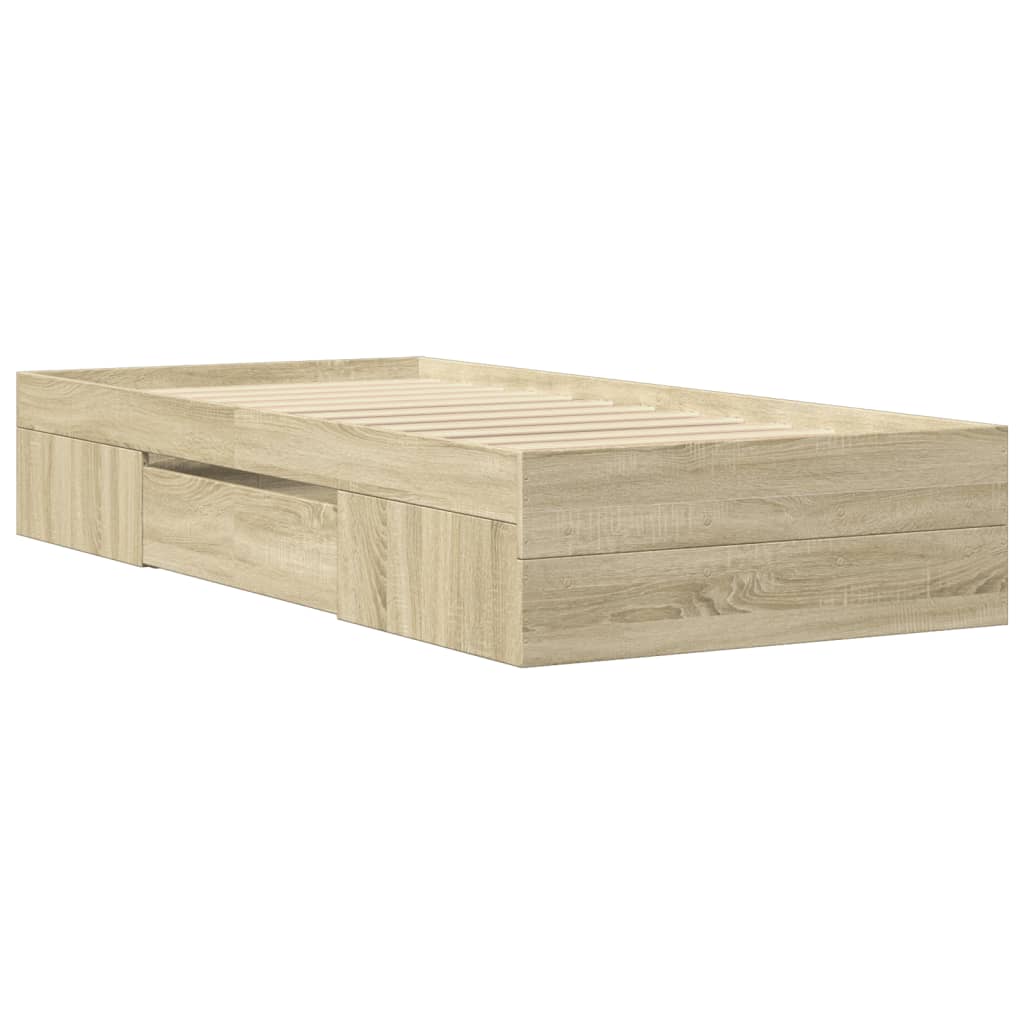 8721102855269_g_en_hd_5 vidaXL Bed Frame without Mattress Sonoma Oak 90x190 cm Engineered Wood - Image 7