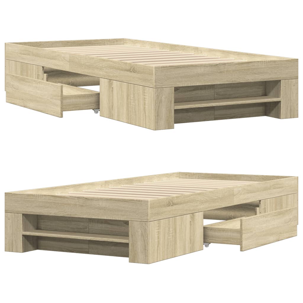8721102855269_g_en_hd_6 vidaXL Bed Frame without Mattress Sonoma Oak 90x190 cm Engineered Wood - Image 8