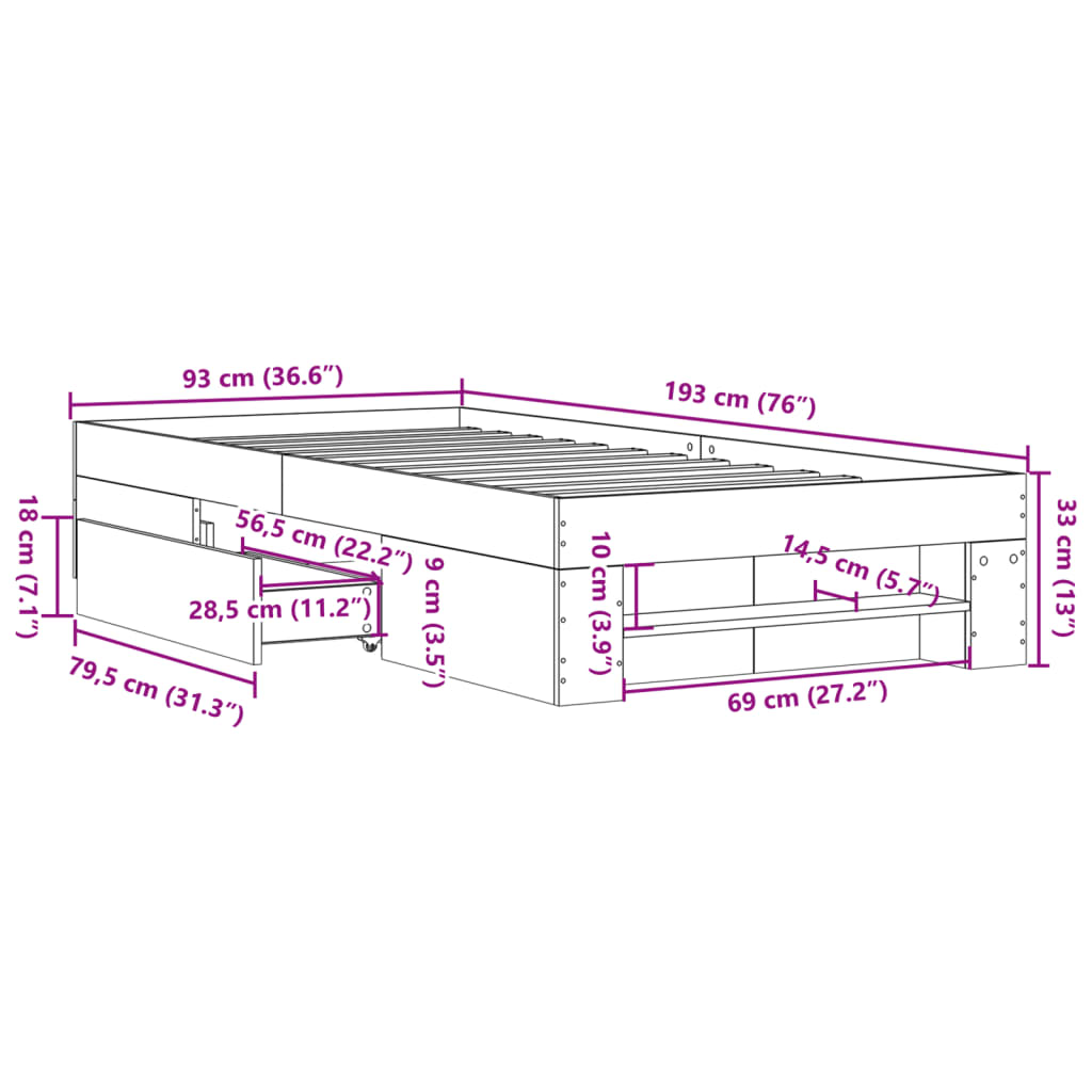 8721102855269_g_en_hd_9 vidaXL Bed Frame without Mattress Sonoma Oak 90x190 cm Engineered Wood - Image 11