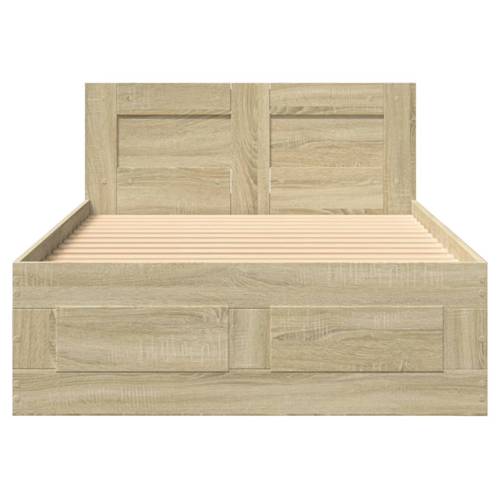 8721102856174_g_en_hd_3 vidaXL Bed Frame with Headboard without Mattress Sonoma Oak 90x190 cm - Image 5