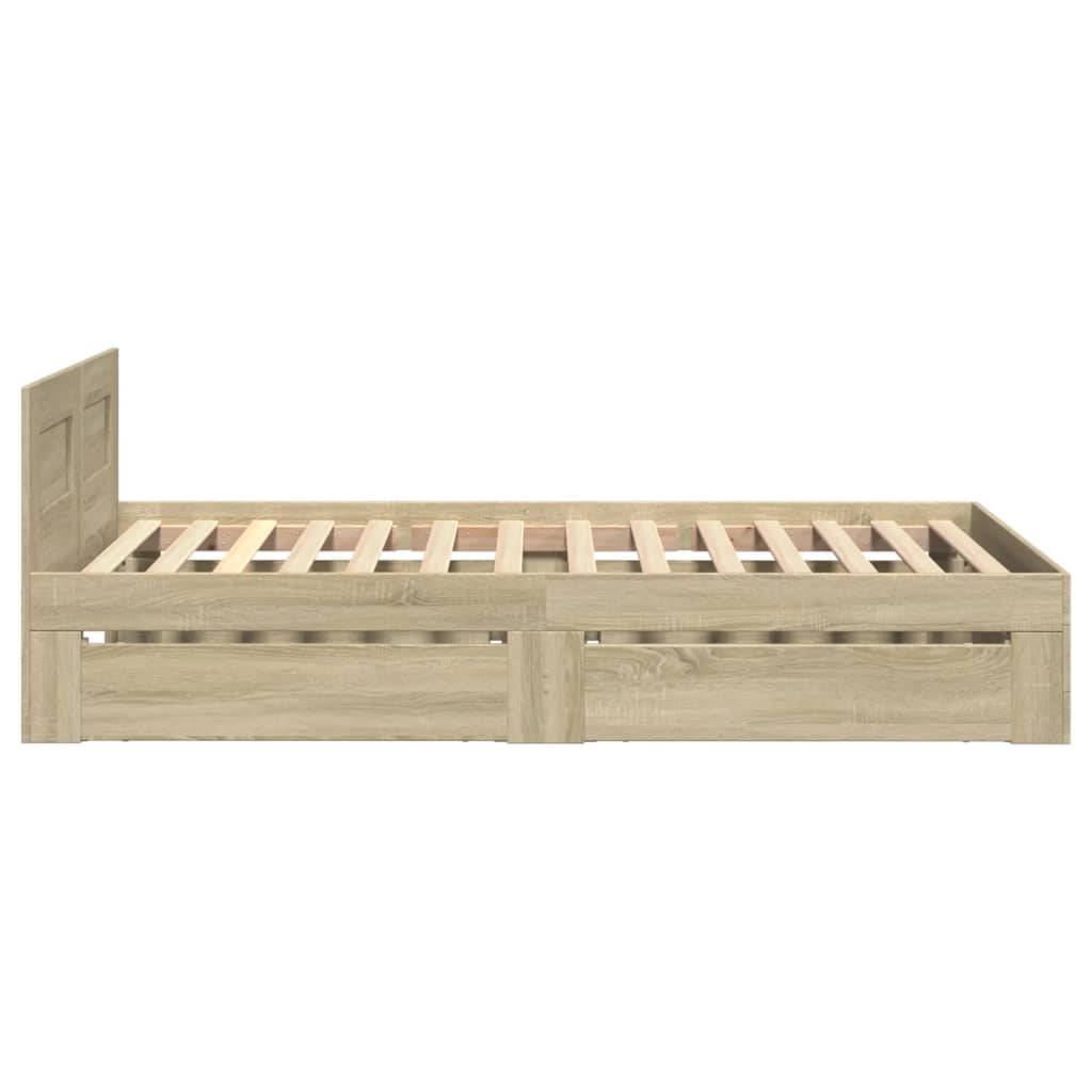 8721102856174_g_en_hd_4 vidaXL Bed Frame with Headboard without Mattress Sonoma Oak 90x190 cm - Image 6