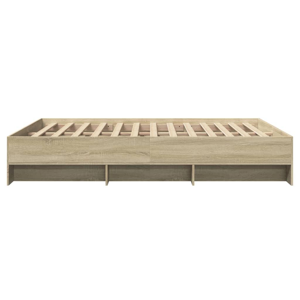 8721102856525_g_en_hd_4 vidaXL Bed Frame without Mattress Sonoma Oak 150x200 cm Engineered Wood - Image 6