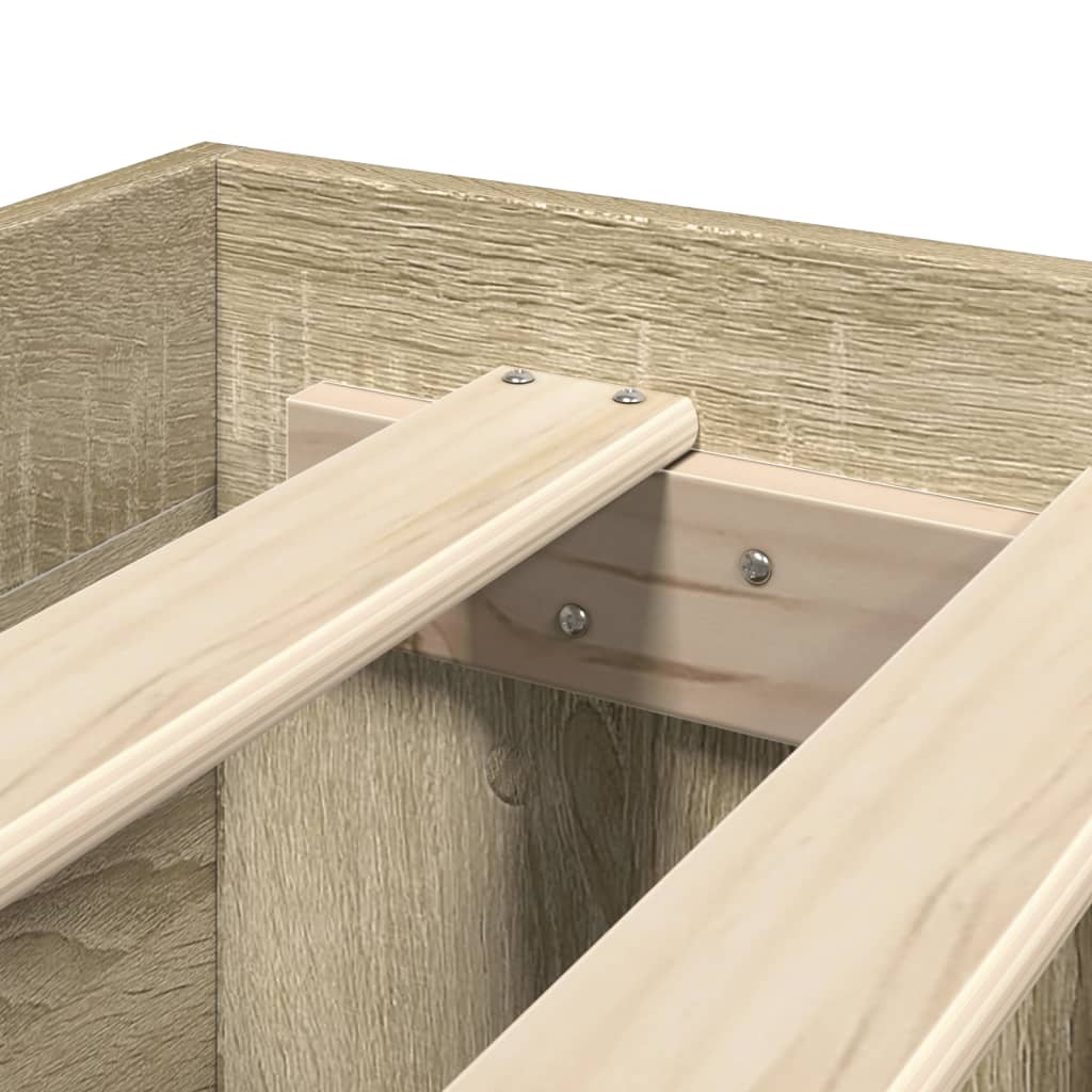8721102856525_g_en_hd_6 vidaXL Bed Frame without Mattress Sonoma Oak 150x200 cm Engineered Wood - Image 8
