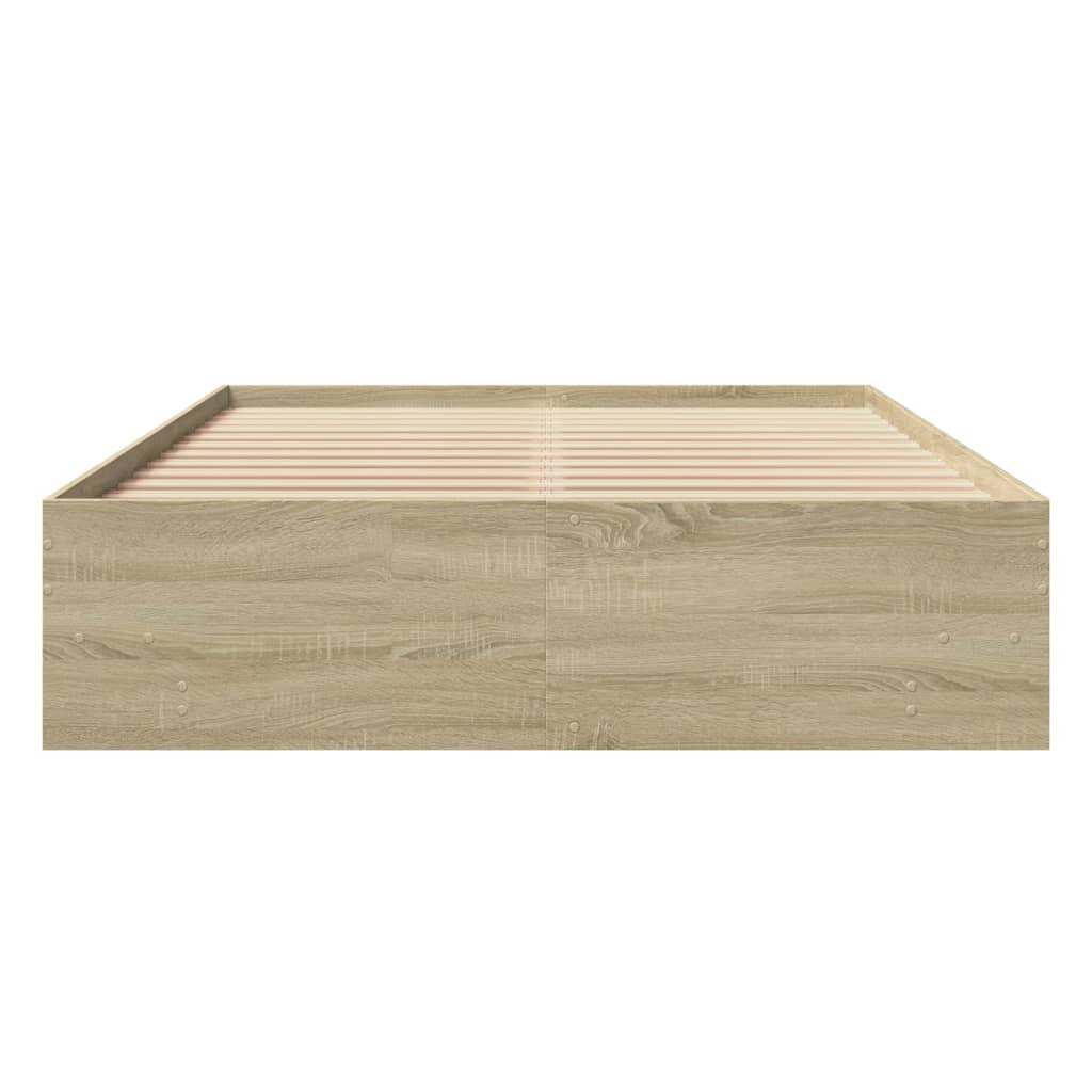 8721102856945_g_en_hd_3 vidaXL Bed Frame without Mattress Sonoma Oak 135x190 cm Engineered Wood - Image 5