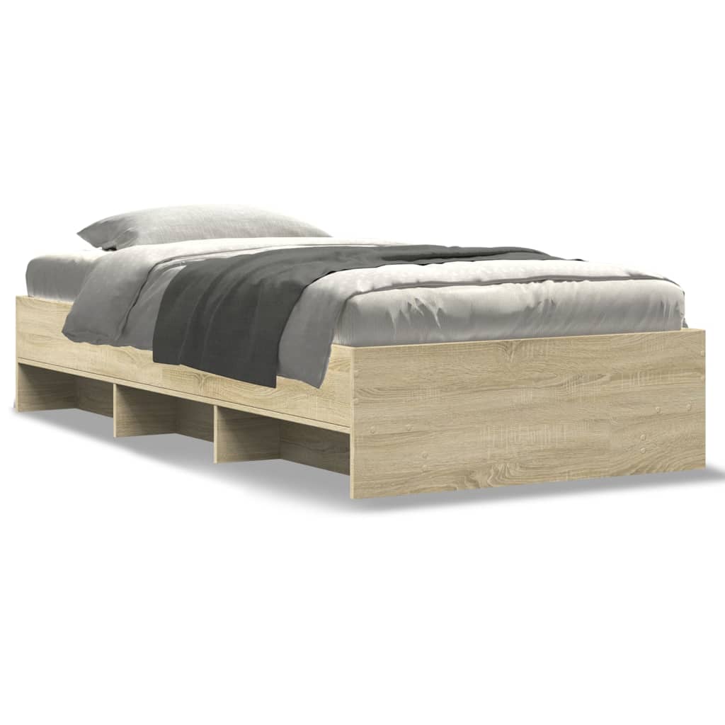 8721102857089_a_en_hd_1 vidaXL Bed Frame without Mattress Sonoma Oak 90x190 cm Engineered Wood - Image 2