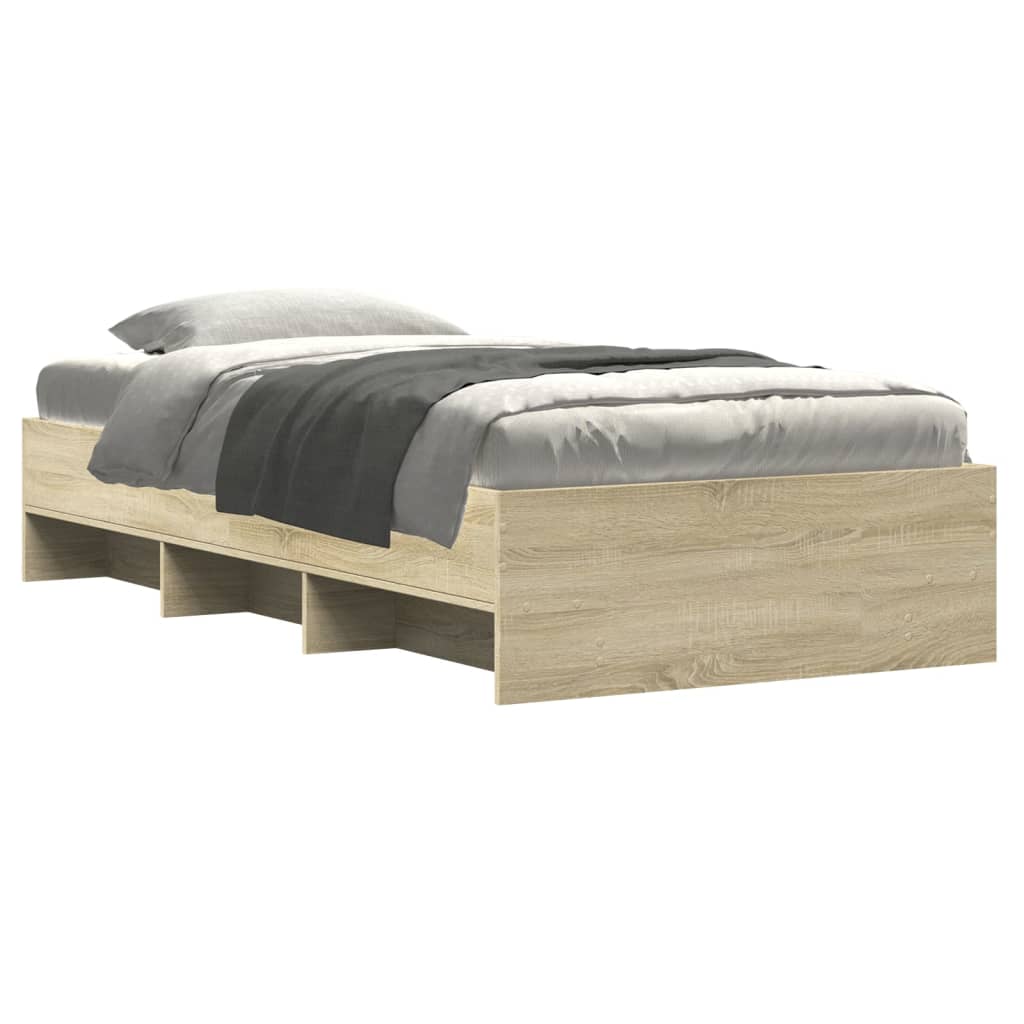 8721102857089_g_en_hd_1 vidaXL Bed Frame without Mattress Sonoma Oak 90x190 cm Engineered Wood - Image 3