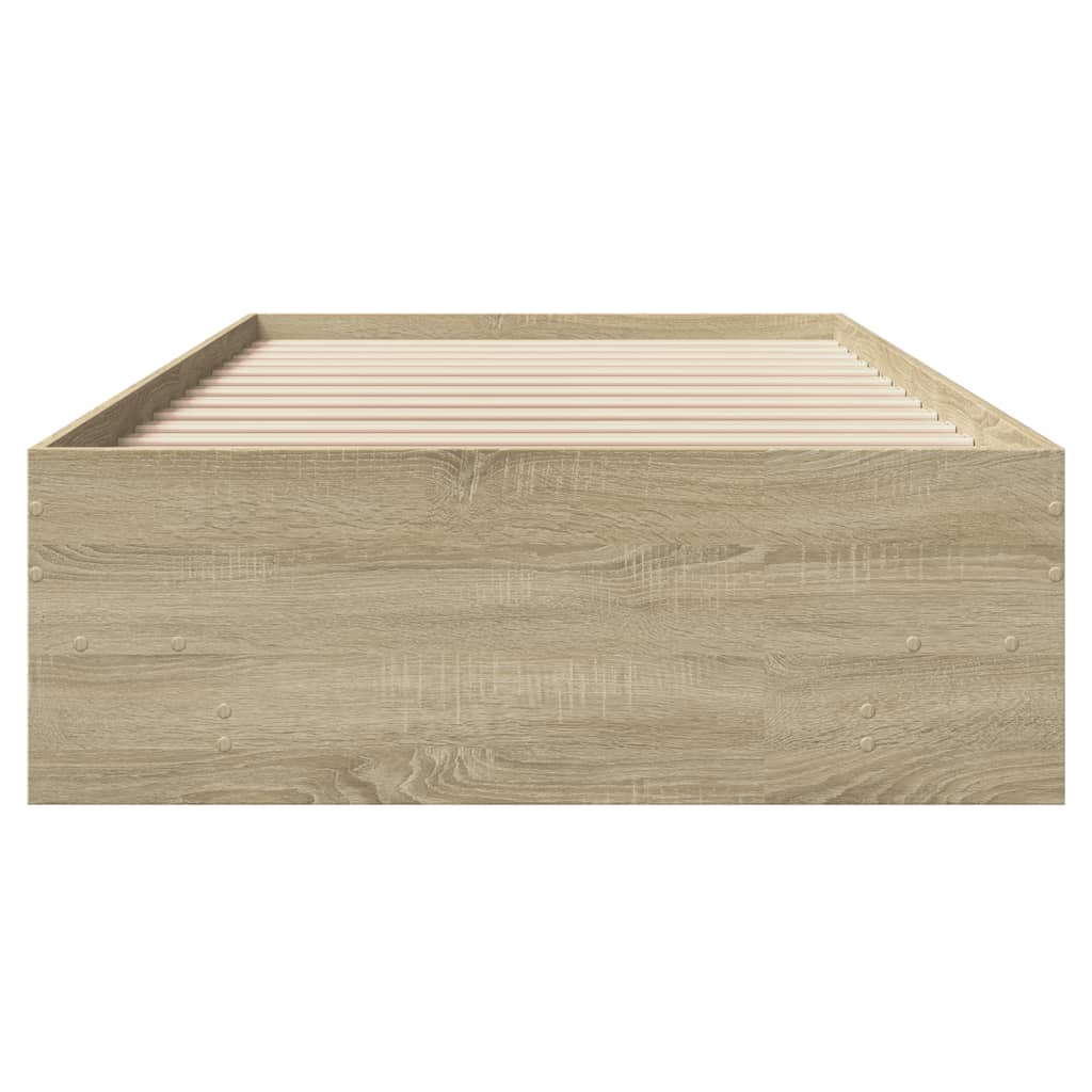 8721102857089_g_en_hd_3 vidaXL Bed Frame without Mattress Sonoma Oak 90x190 cm Engineered Wood - Image 5