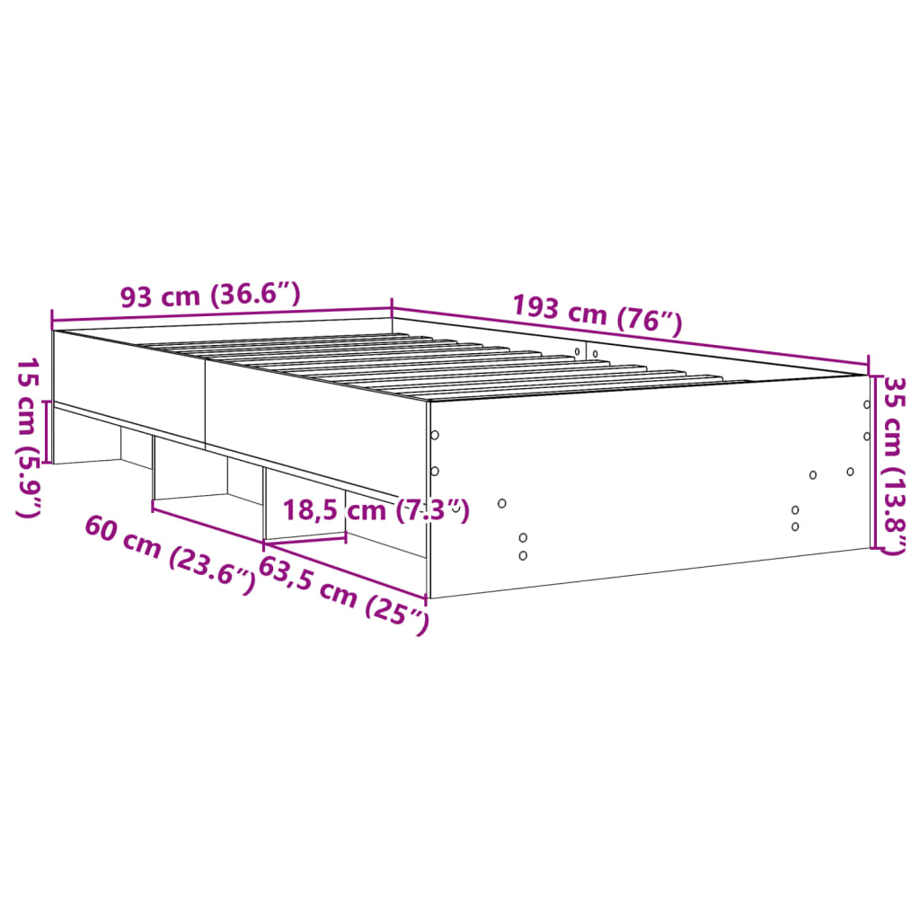 8721102857089_g_en_hd_8 vidaXL Bed Frame without Mattress Sonoma Oak 90x190 cm Engineered Wood - Image 10
