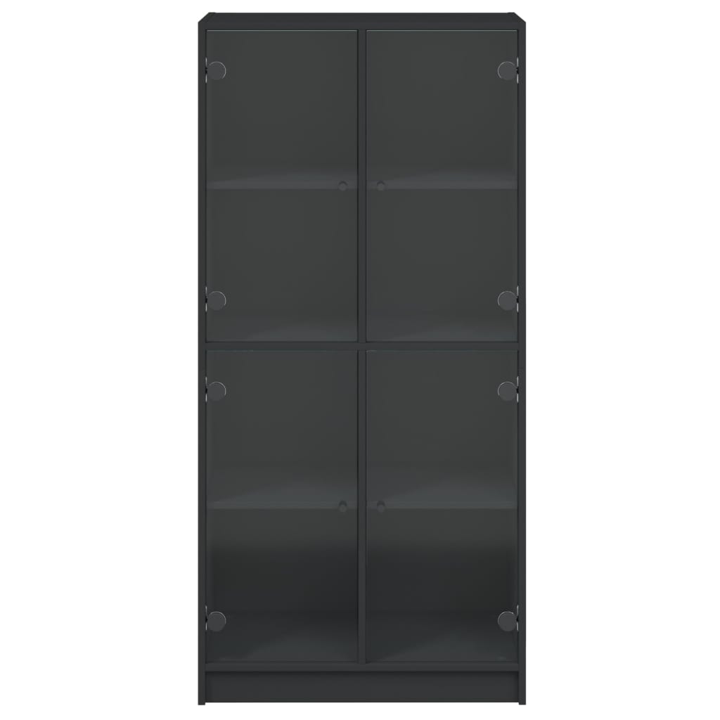 8721102893179_g_en_hd_5 vidaXL Highboard with Doors Black 68x37x142 cm Engineered Wood - Image 8