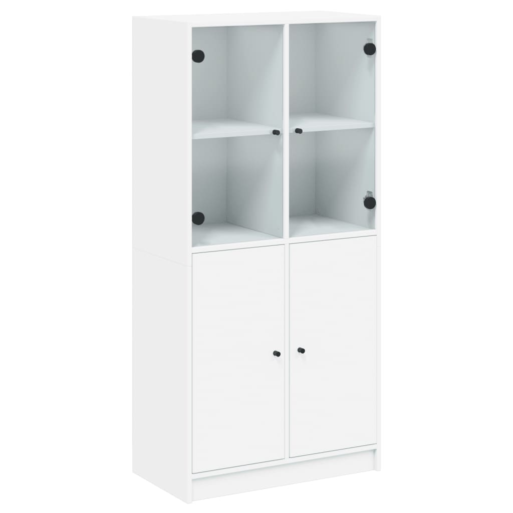8721102893230_a_en_hd_1 vidaXL Highboard with Doors White 68x37x142 cm Engineered Wood - Image 2