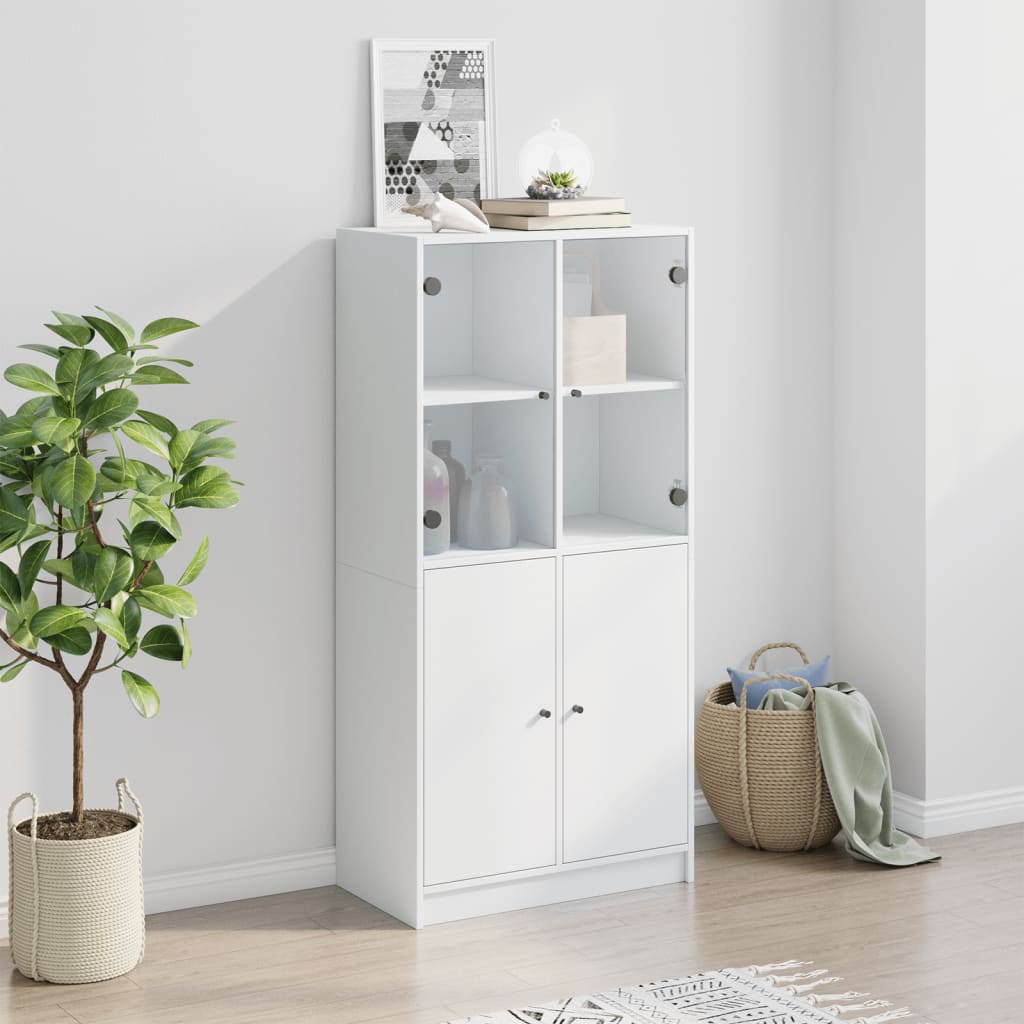 8721102893230_g_en_hd_1 vidaXL Highboard with Doors White 68x37x142 cm Engineered Wood - Image 4