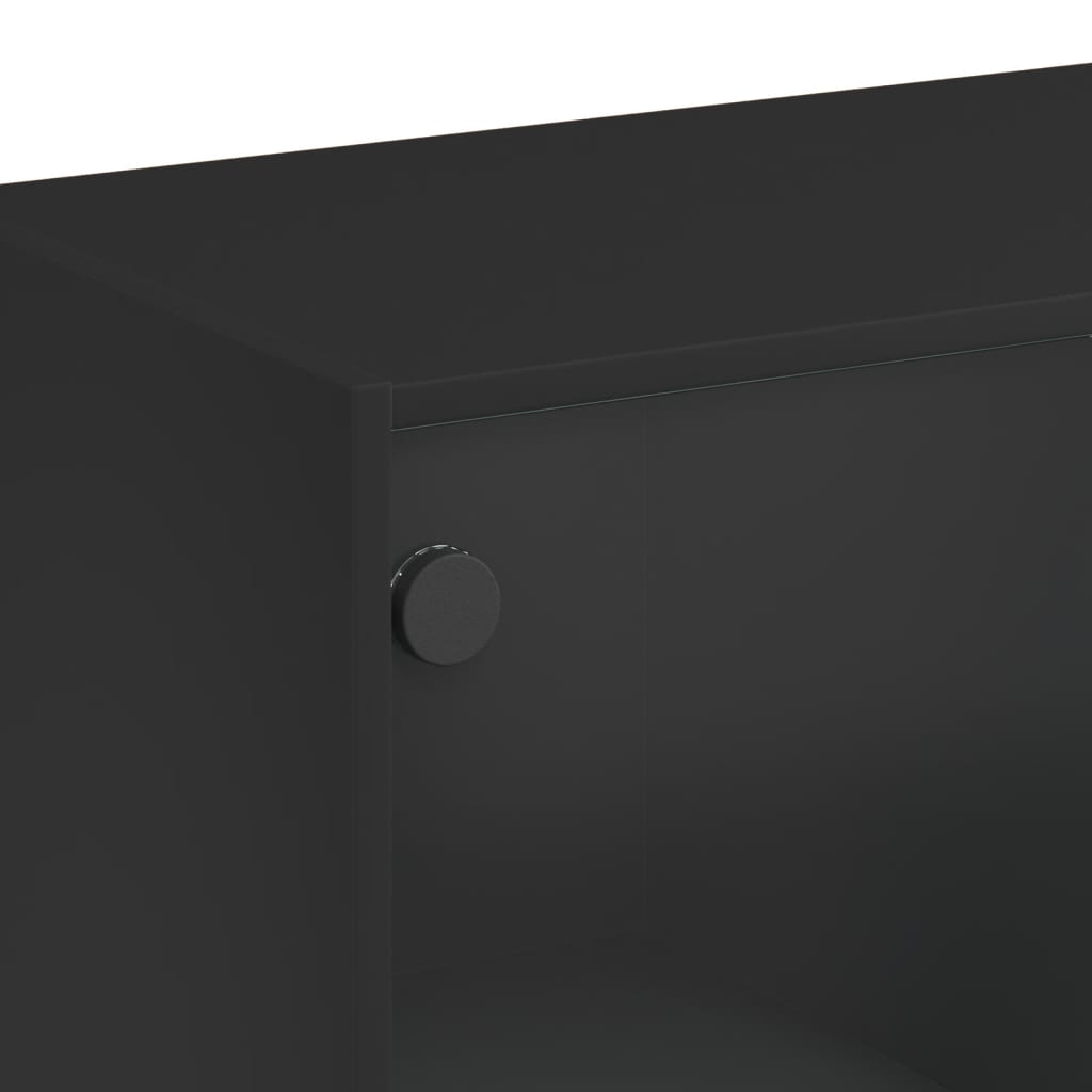 8721102893247_g_en_hd_8 vidaXL Highboard with Doors Black 68x37x142 cm Engineered Wood - Image 11