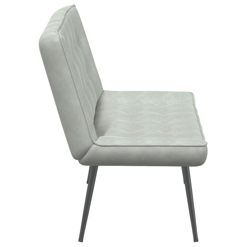 8721102928338_g_en_hd_3 vidaXL Bench Light Grey 110x74x84 cm Velvet - Image 5