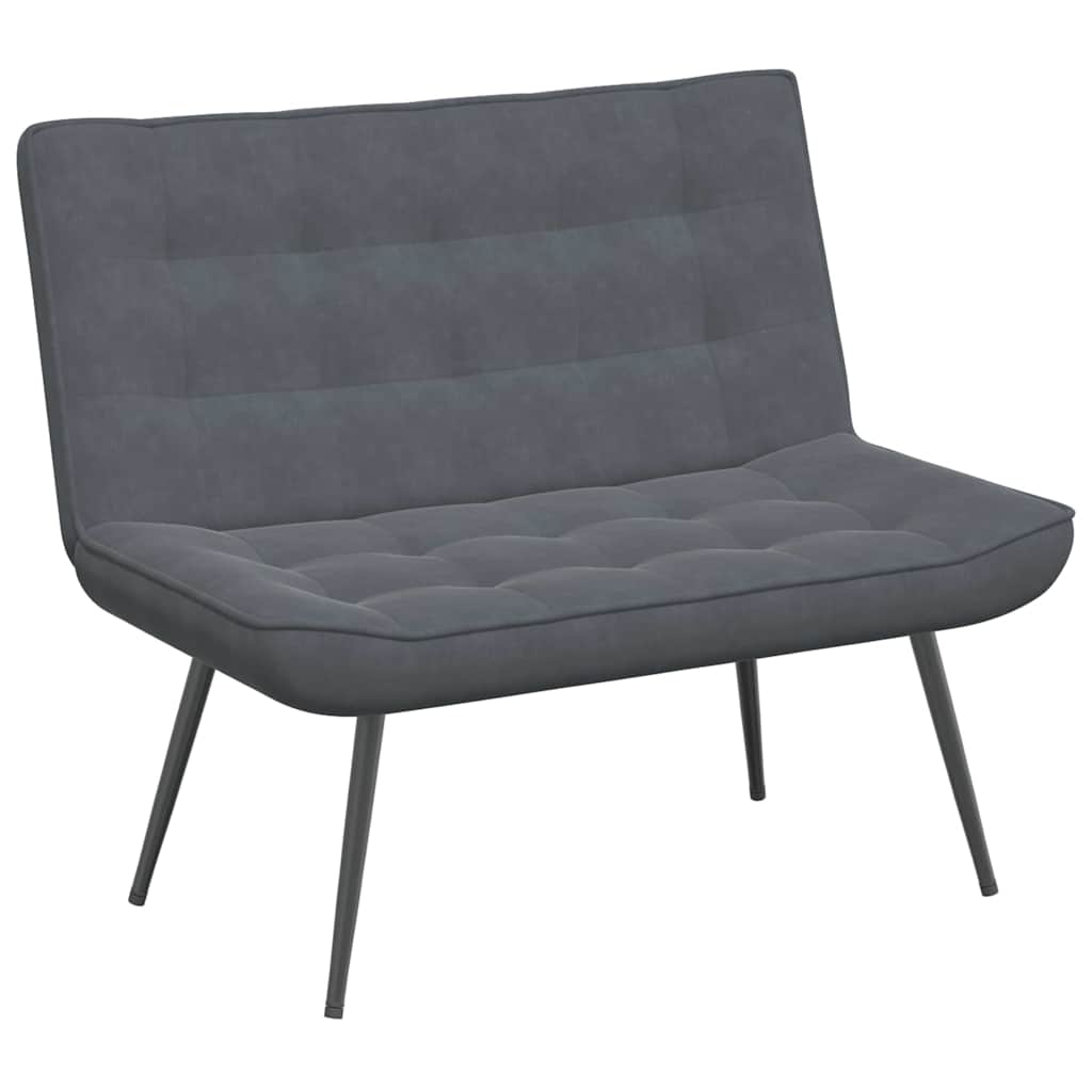8721102928345_a_en_hd_1 vidaXL Bench Dark Grey 110x74x84 cm Velvet - Image 2
