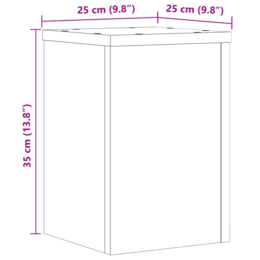 8721102951633_g_en_hd_8 vidaXL Plant Stands 2 pcs White 25x25x35 cm Engineered Wood - Image 10
