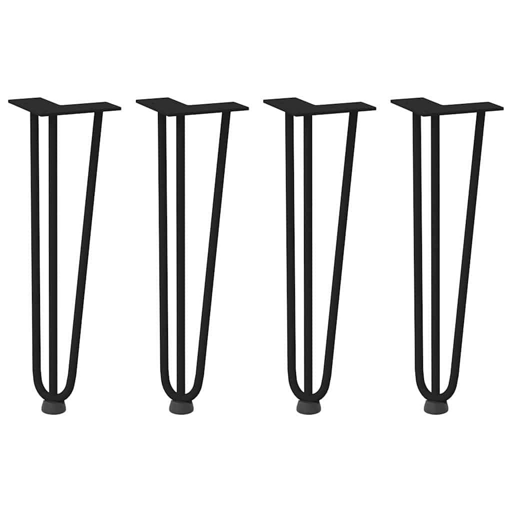 8721102956058_g_en_hd_1 vidaXL Hairpin Legs for Coffee Table 4 pcs Black 42 cm Solid Steel - Image 2