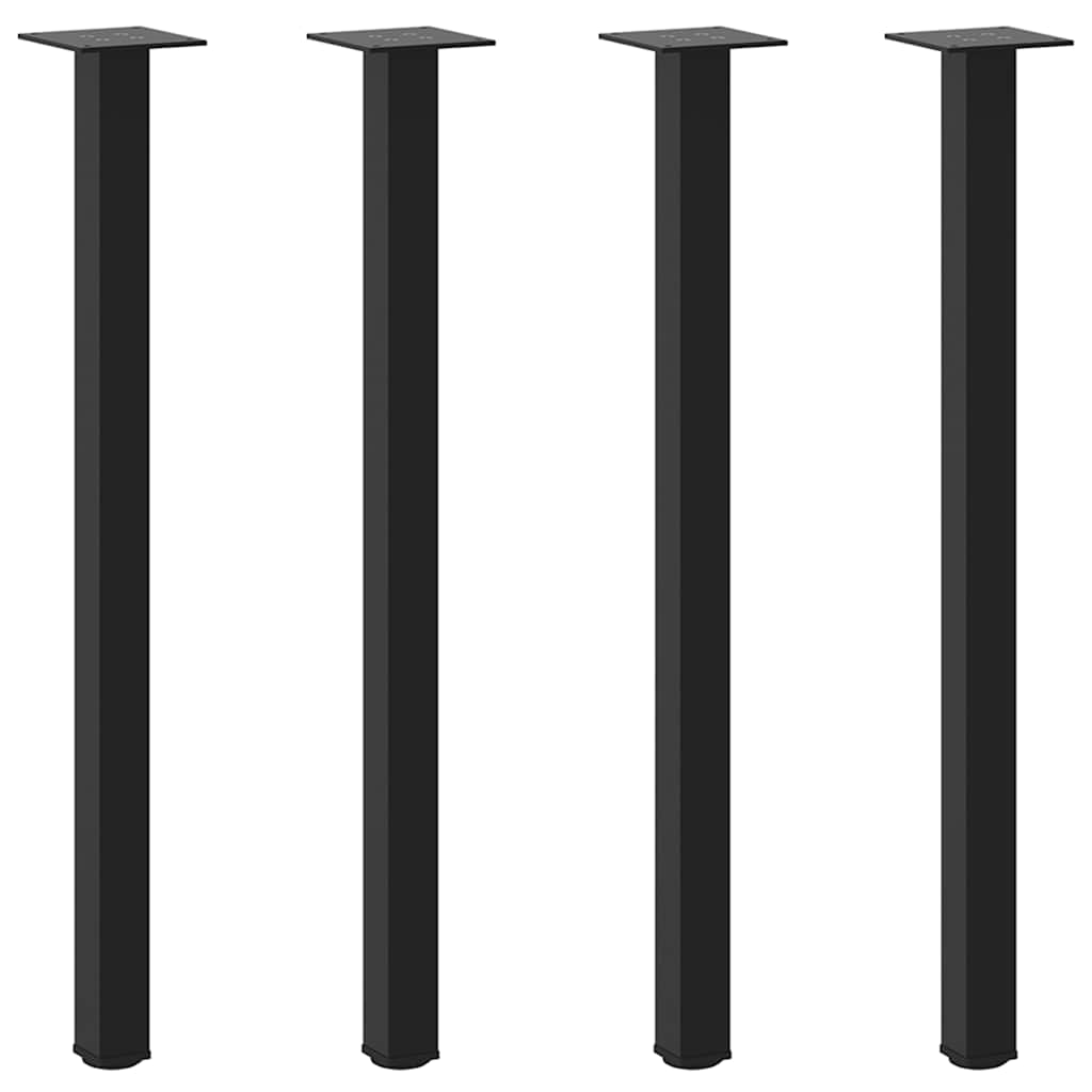 8721102956218_g_en_hd_1 vidaXL Console Table Legs 4 pcs Black 72-74 cm Steel - Image 2