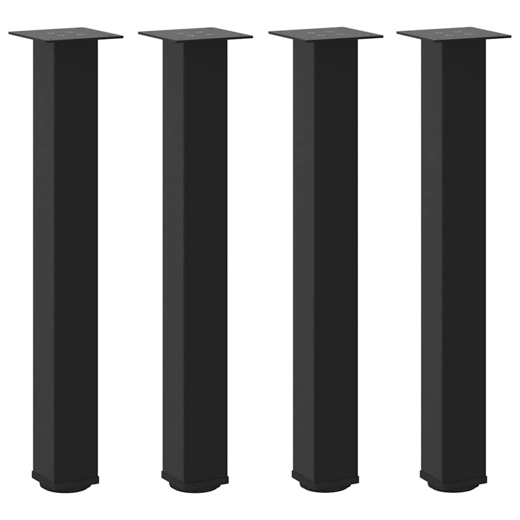 8721102956331_g_en_hd_1 vidaXL Console Table Legs 4 pcs Black 72-74 cm Steel - Image 2