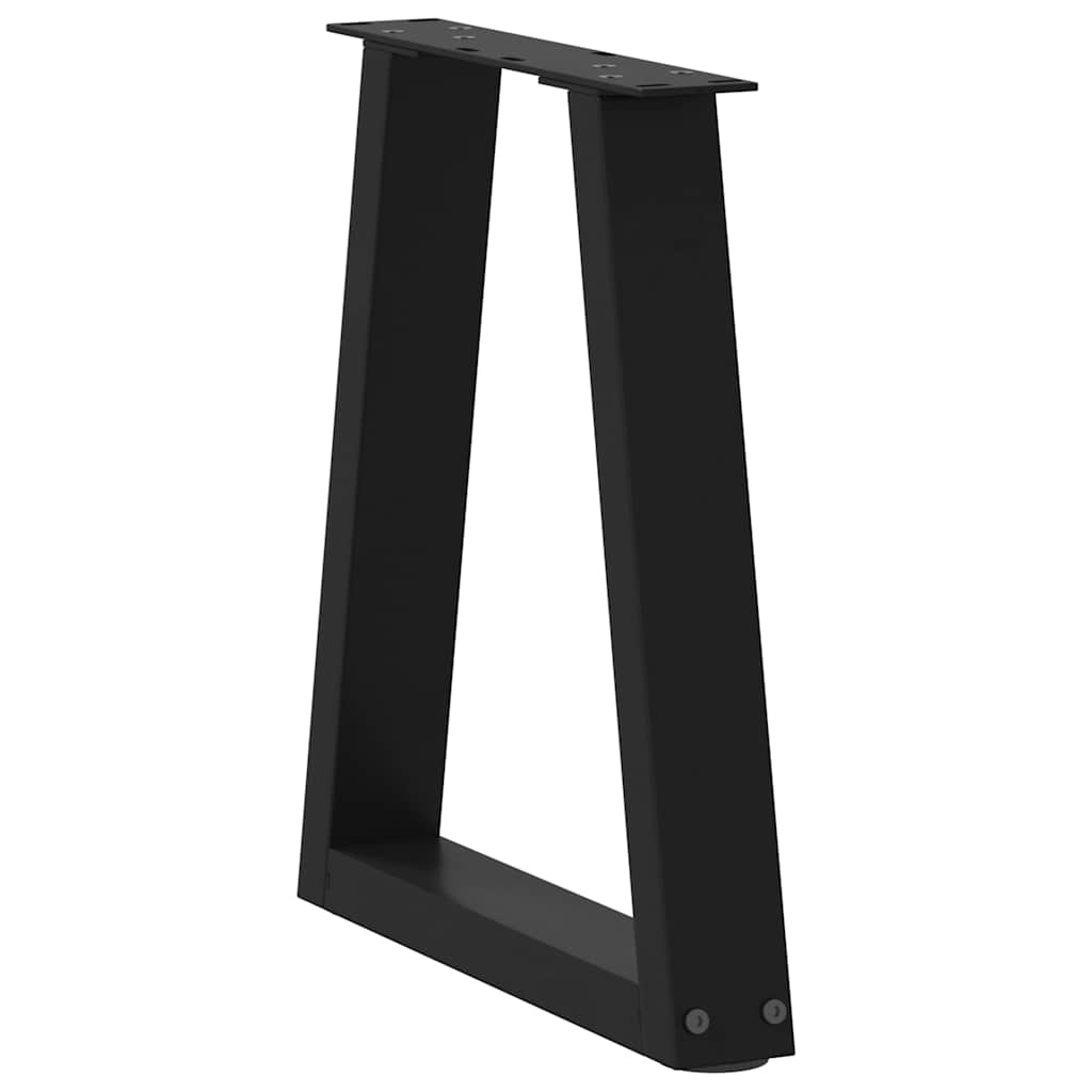 8721102957055_g_en_hd_3 vidaXL Coffee Table Legs V-Shape 2 pcs Black 28x(42-43.3) cm Steel - Image 4