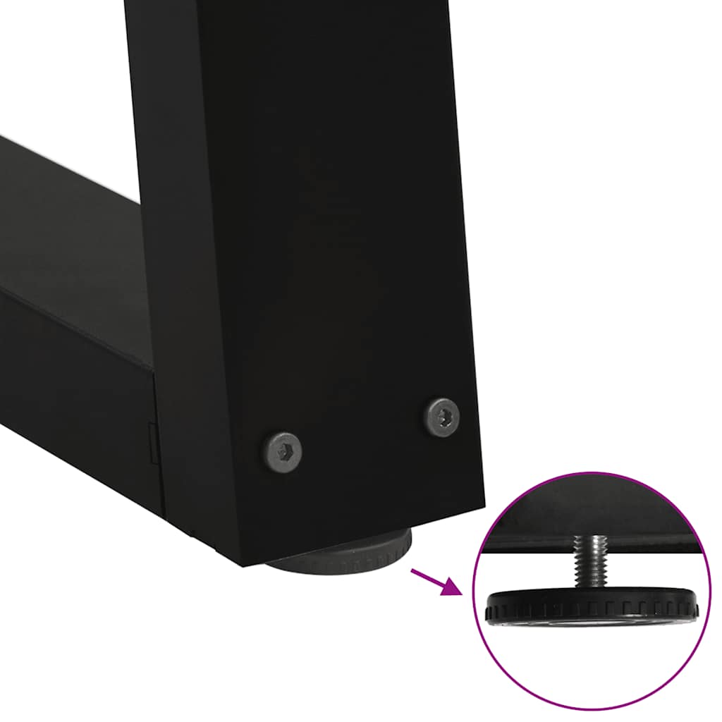 8721102957093_g_en_hd_8 vidaXL Coffee Table Legs V-Shape 2 pcs Black 38x(42-43.3) cm Steel - Image 9