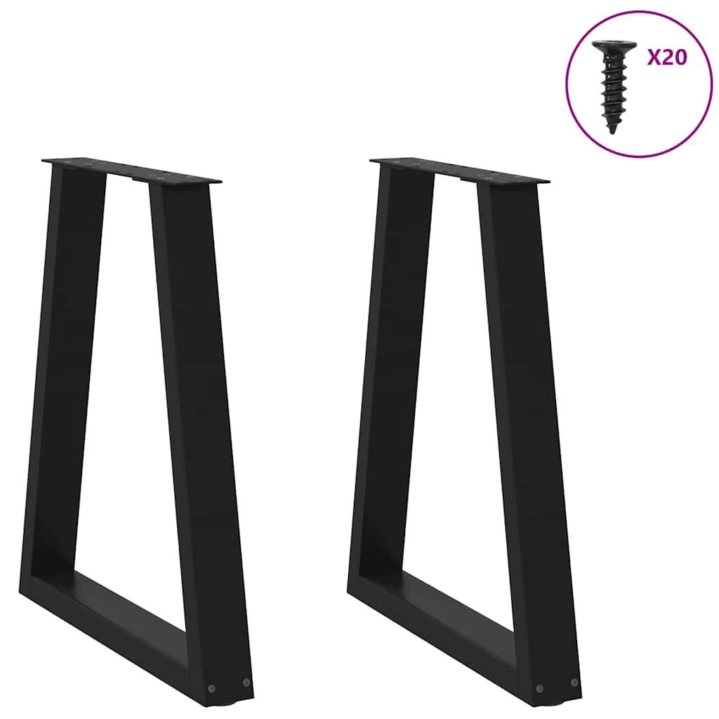 8721102957291_g_en_hd_2 vidaXL Dining Table Legs V-Shape 2 pcs Black 60x(72-73.3) cm Steel - Image 3