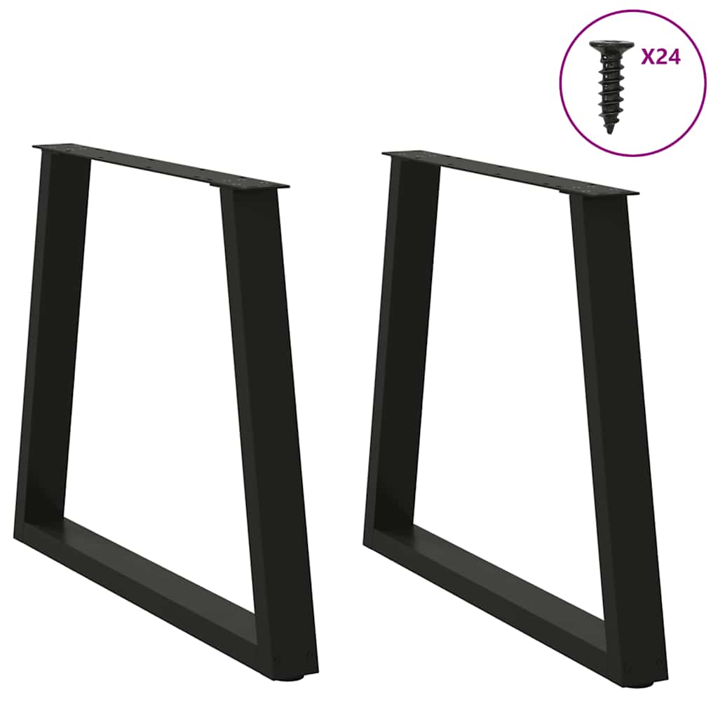 8721102957338_g_en_hd_2 vidaXL Dining Table Legs V-Shape 2 pcs Black 70x(72-73.3) cm Steel - Image 3